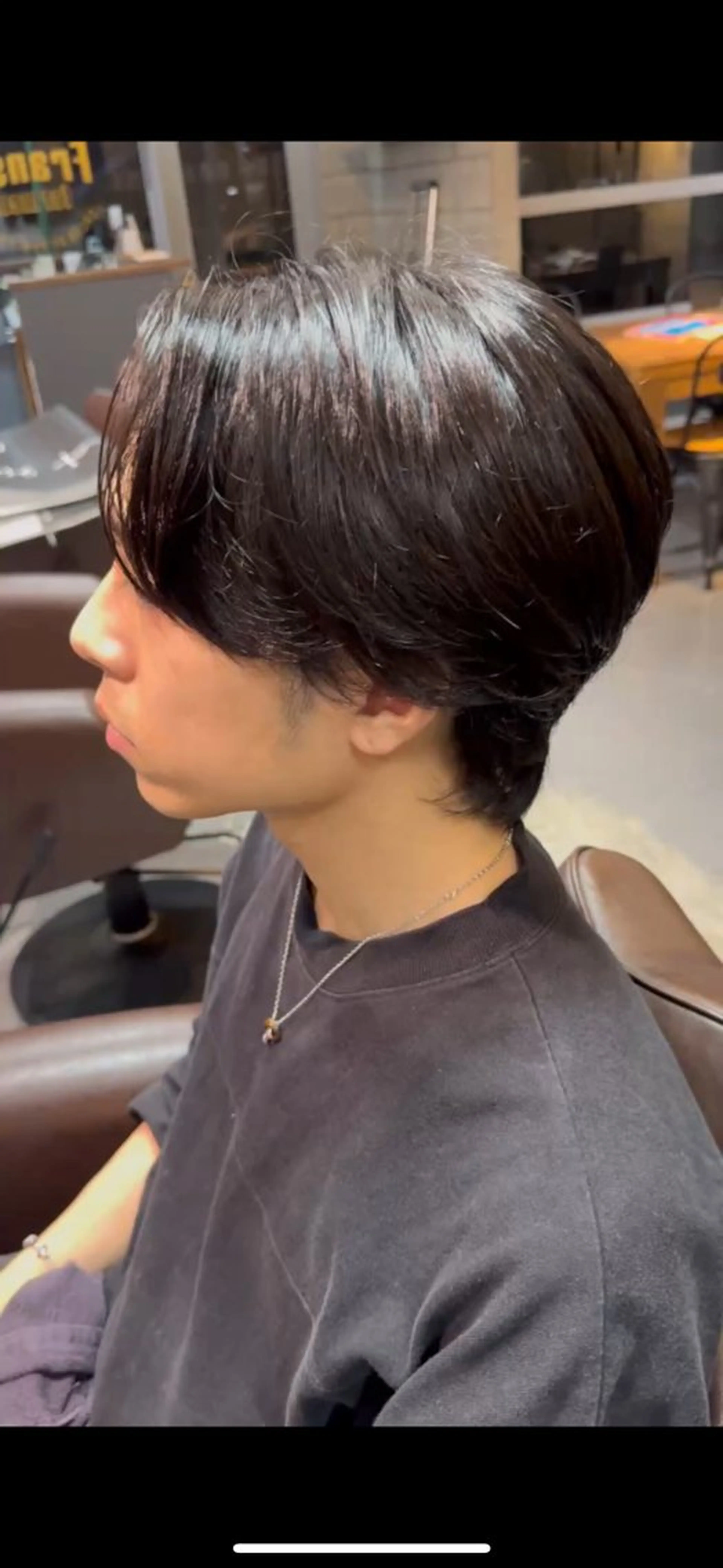 ショート メンズ カルマパーマ メンズパーマ 三宅 亨表のヘアスタイル