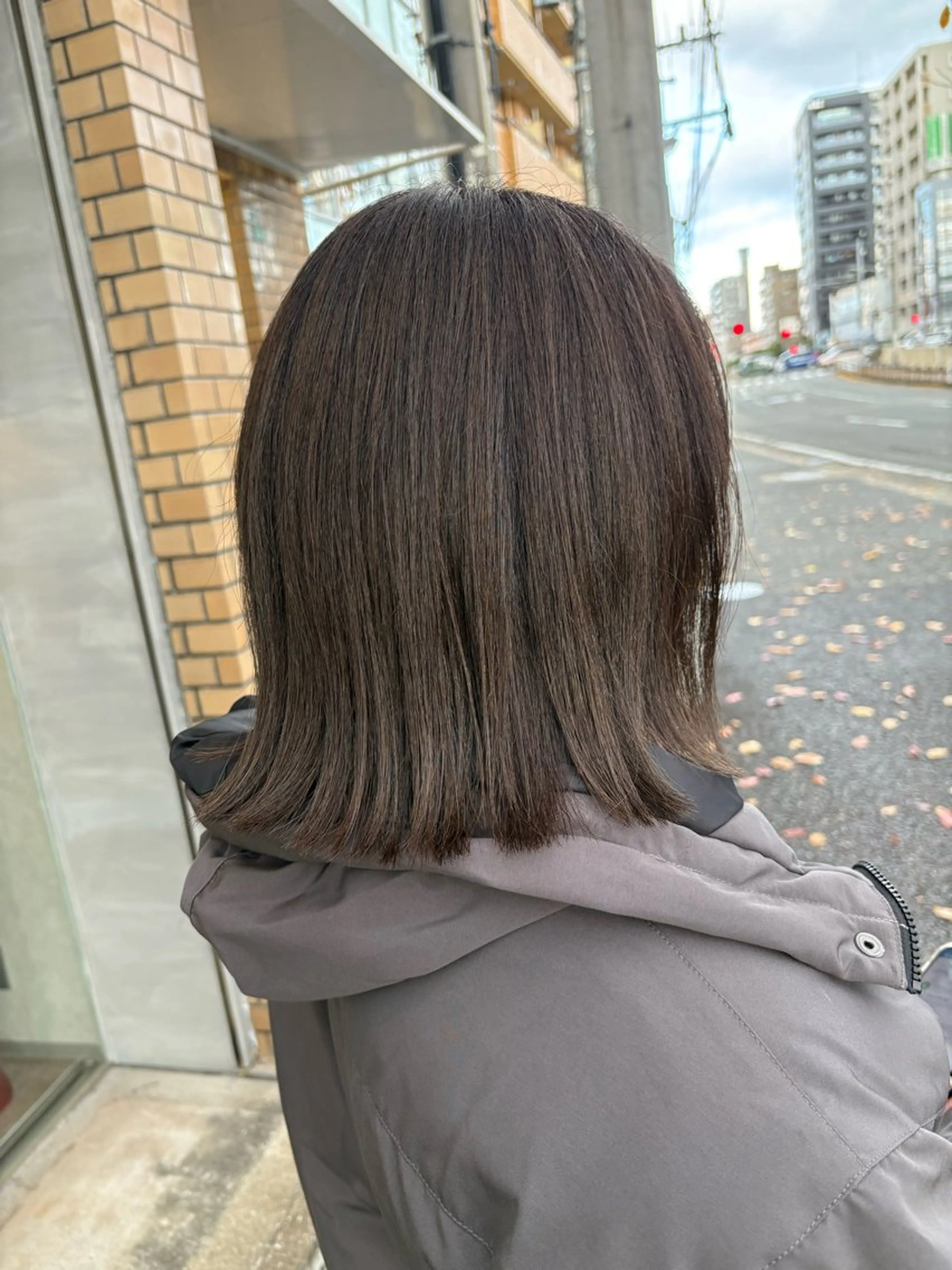 ミディアム カラー 井手 素子のヘアスタイル