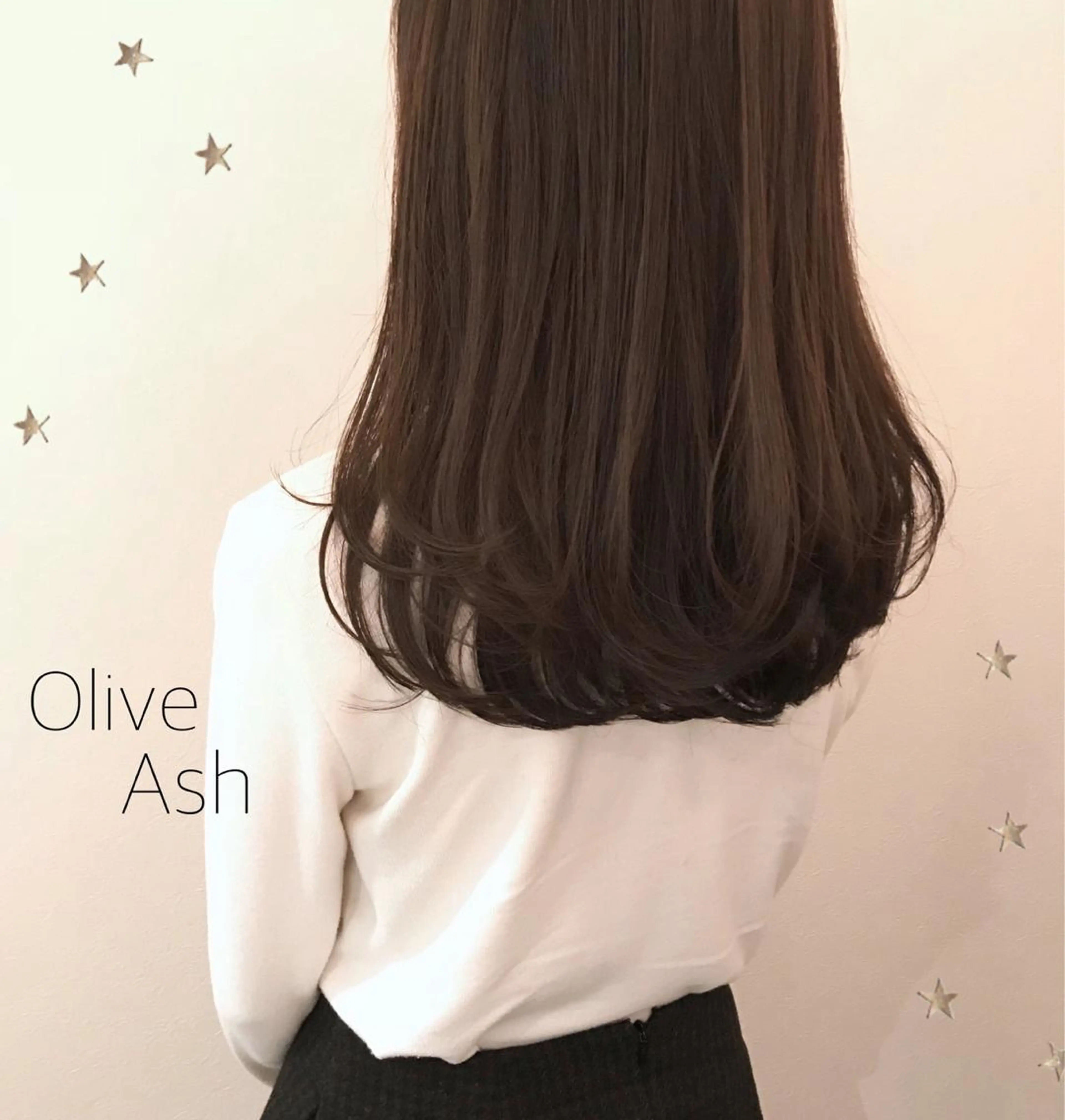 セミロング カラー 市川 千夏のヘアスタイル