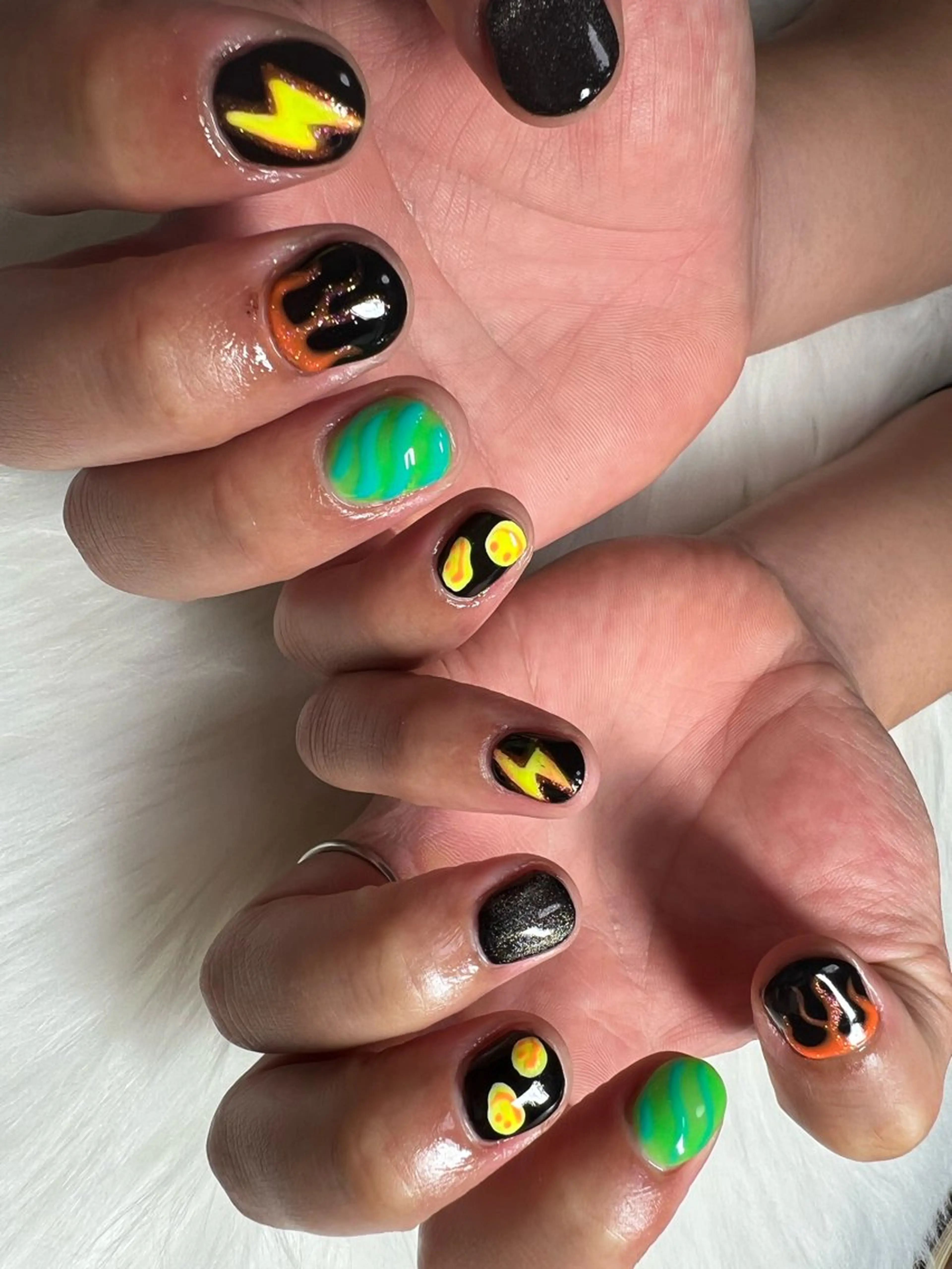 ネイル メンズネイル 鮎川 沙希のネイルデザイン