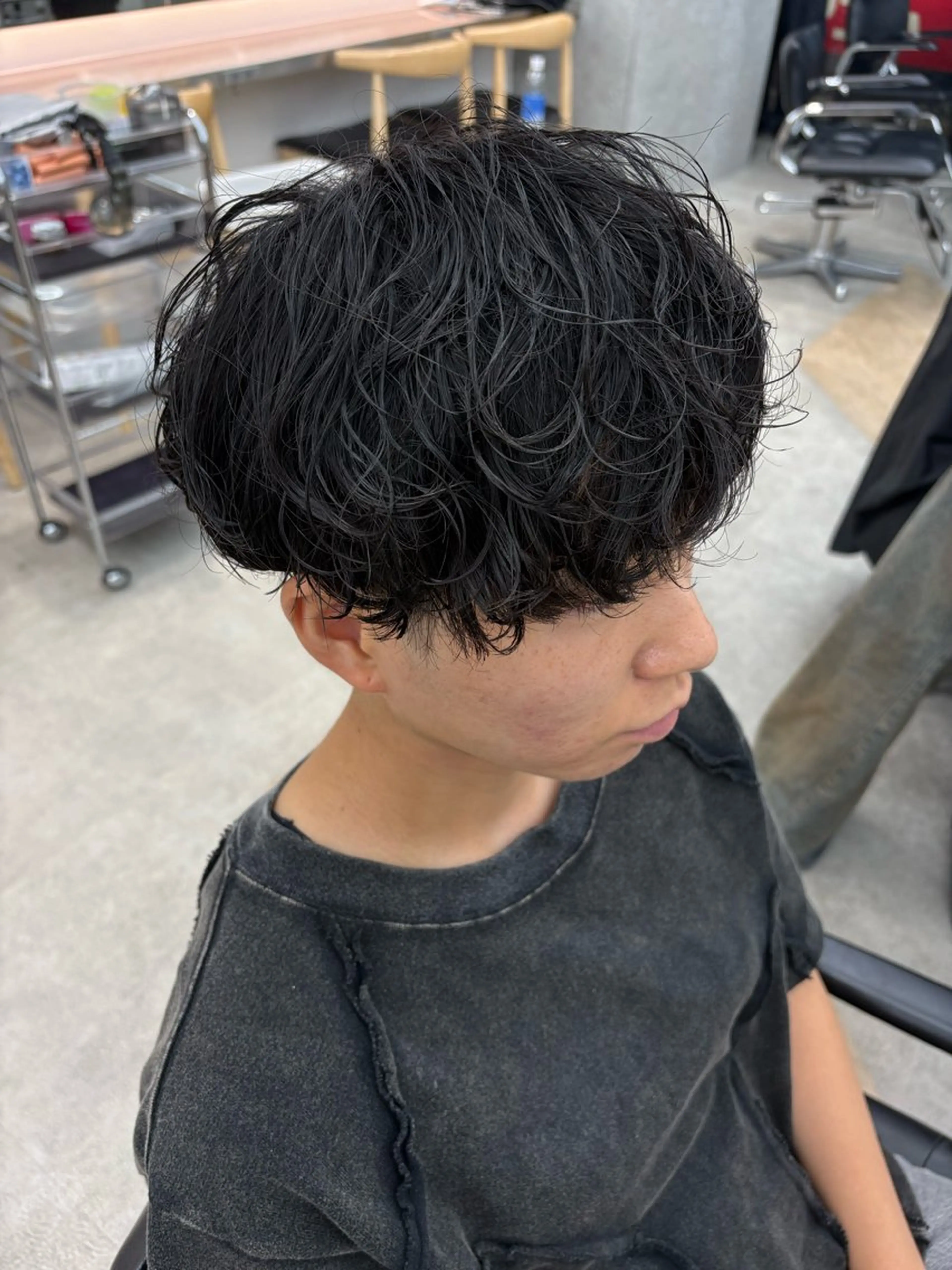 パーマ メンズ カット パーマ 🌀toa/波巻き✨ /メンズパーマ／栄のヘアスタイル