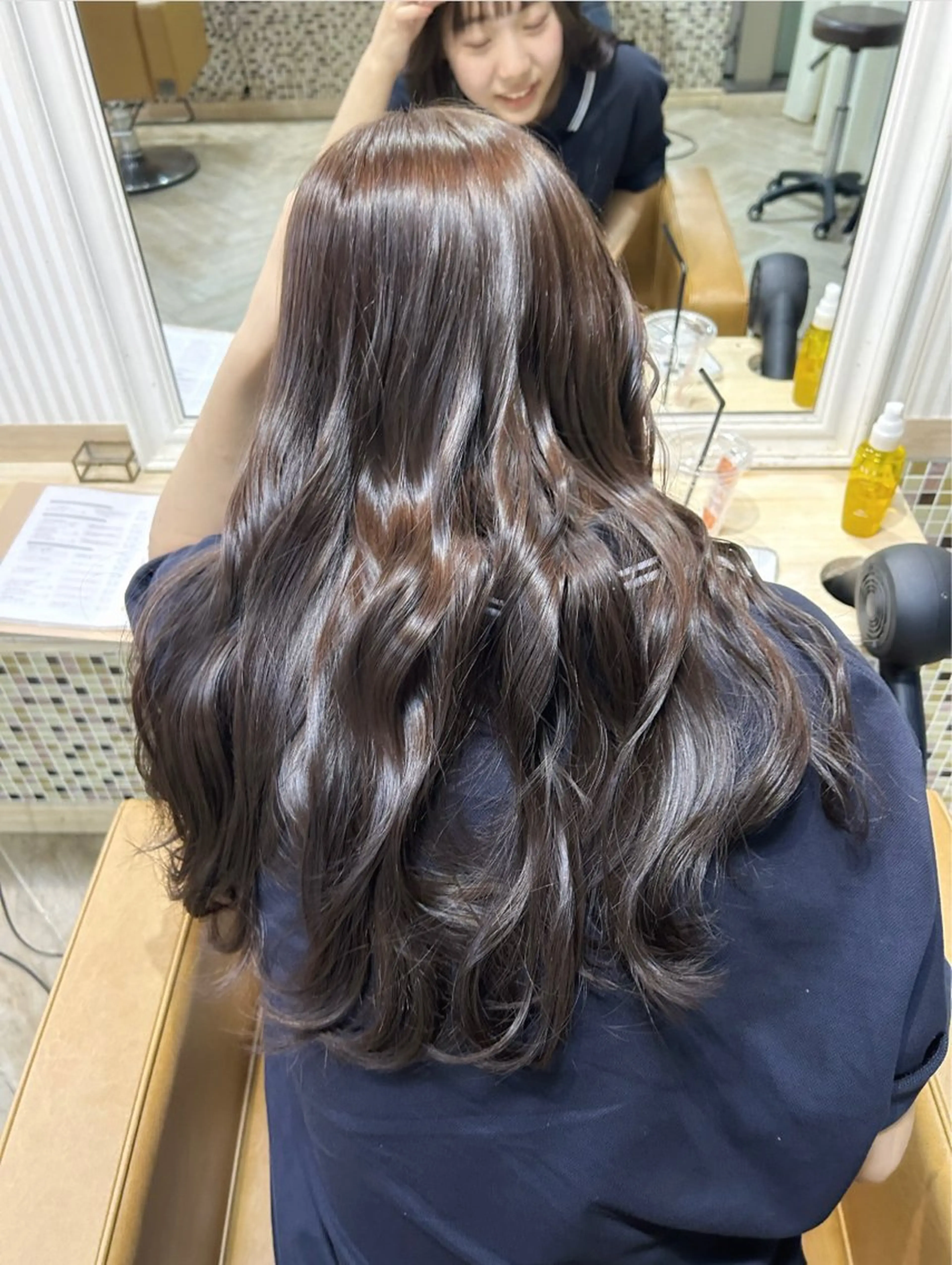 ロング 韓国風レイヤー/新潟 /小新/愛咲🎀のヘアスタイル