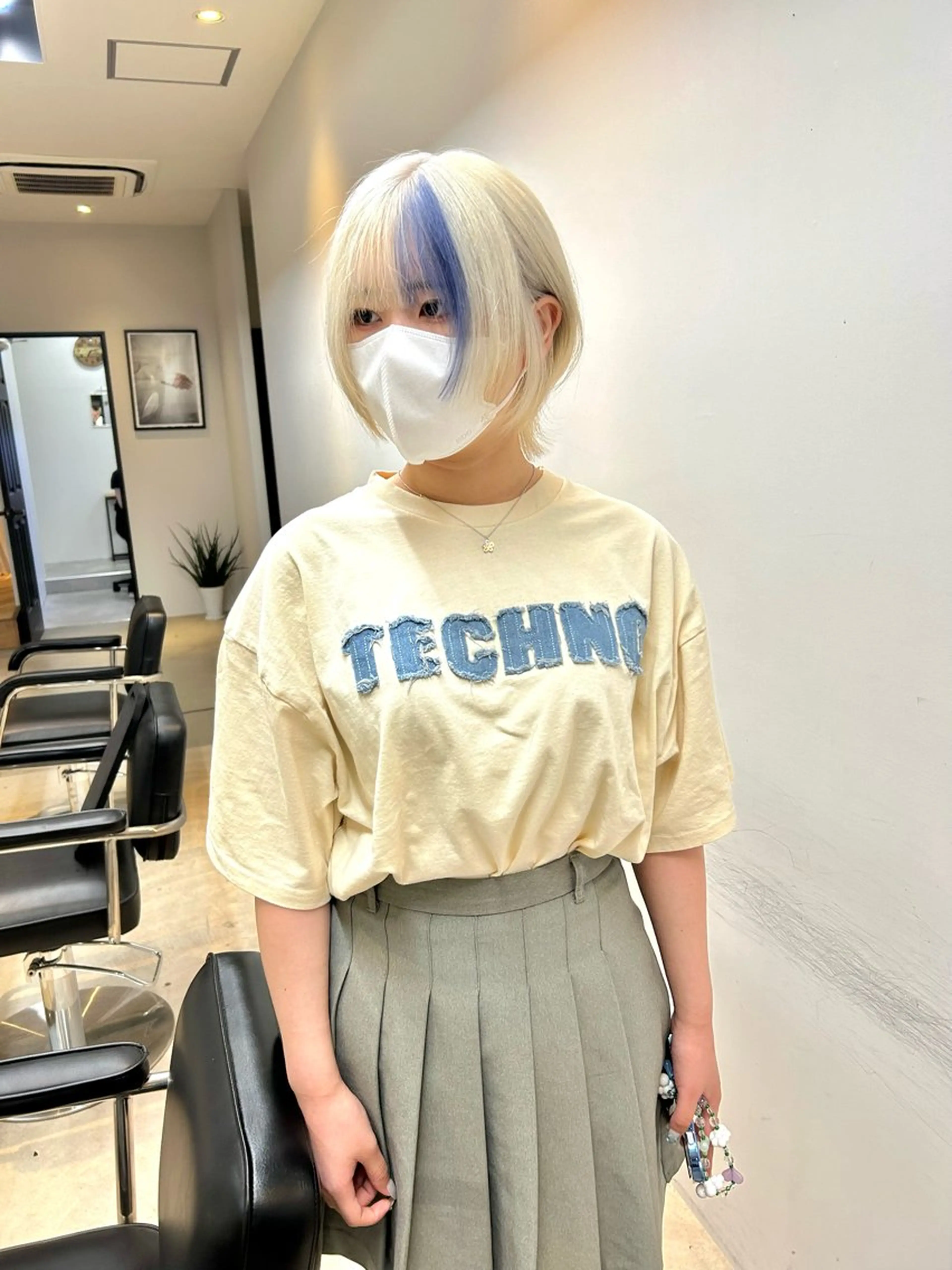 ミディアム カラー ヘアカラー 一ノ瀬 暁のヘアスタイル