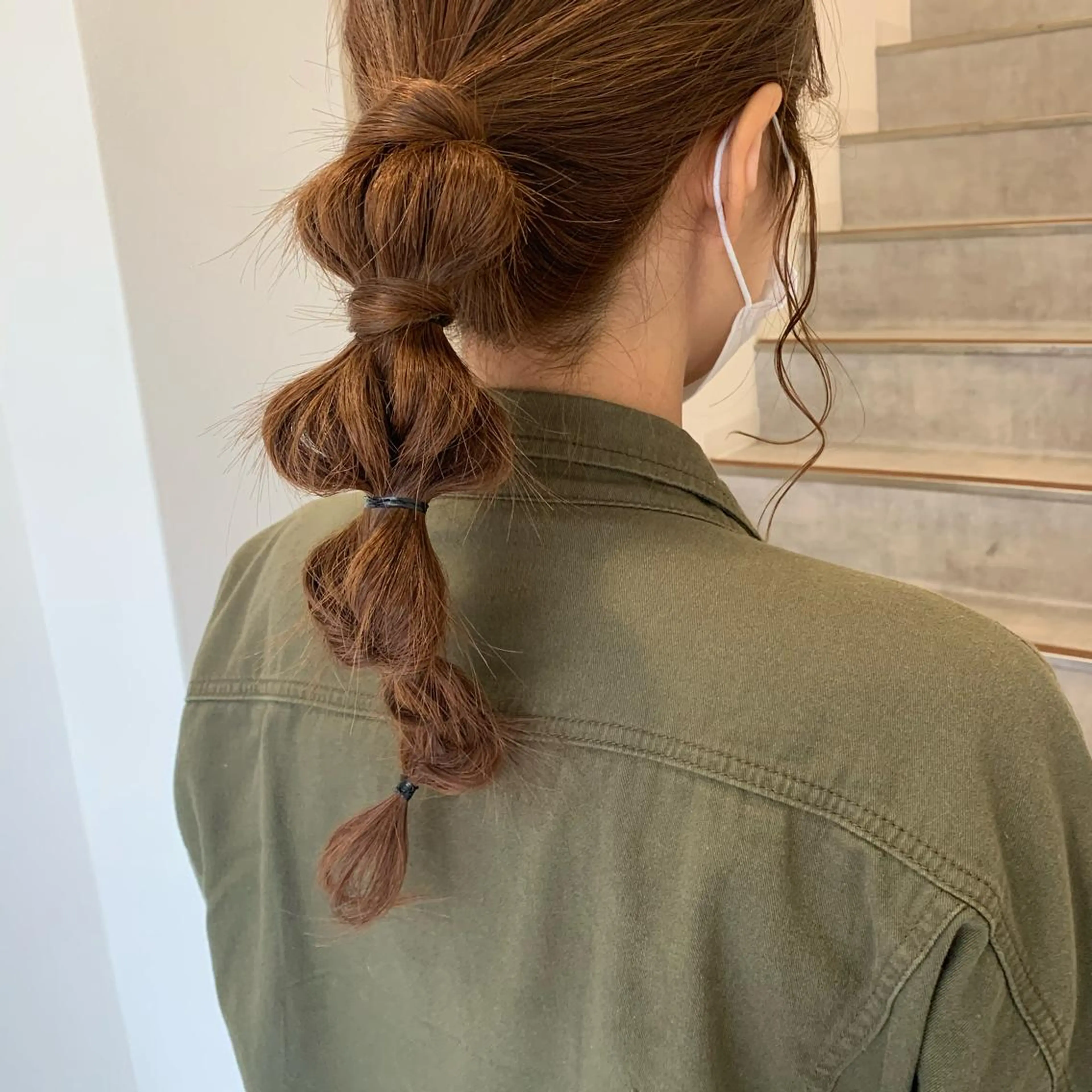 ヘアアレンジ ヘアカラー MARU パーマ/レイヤーのヘアスタイル