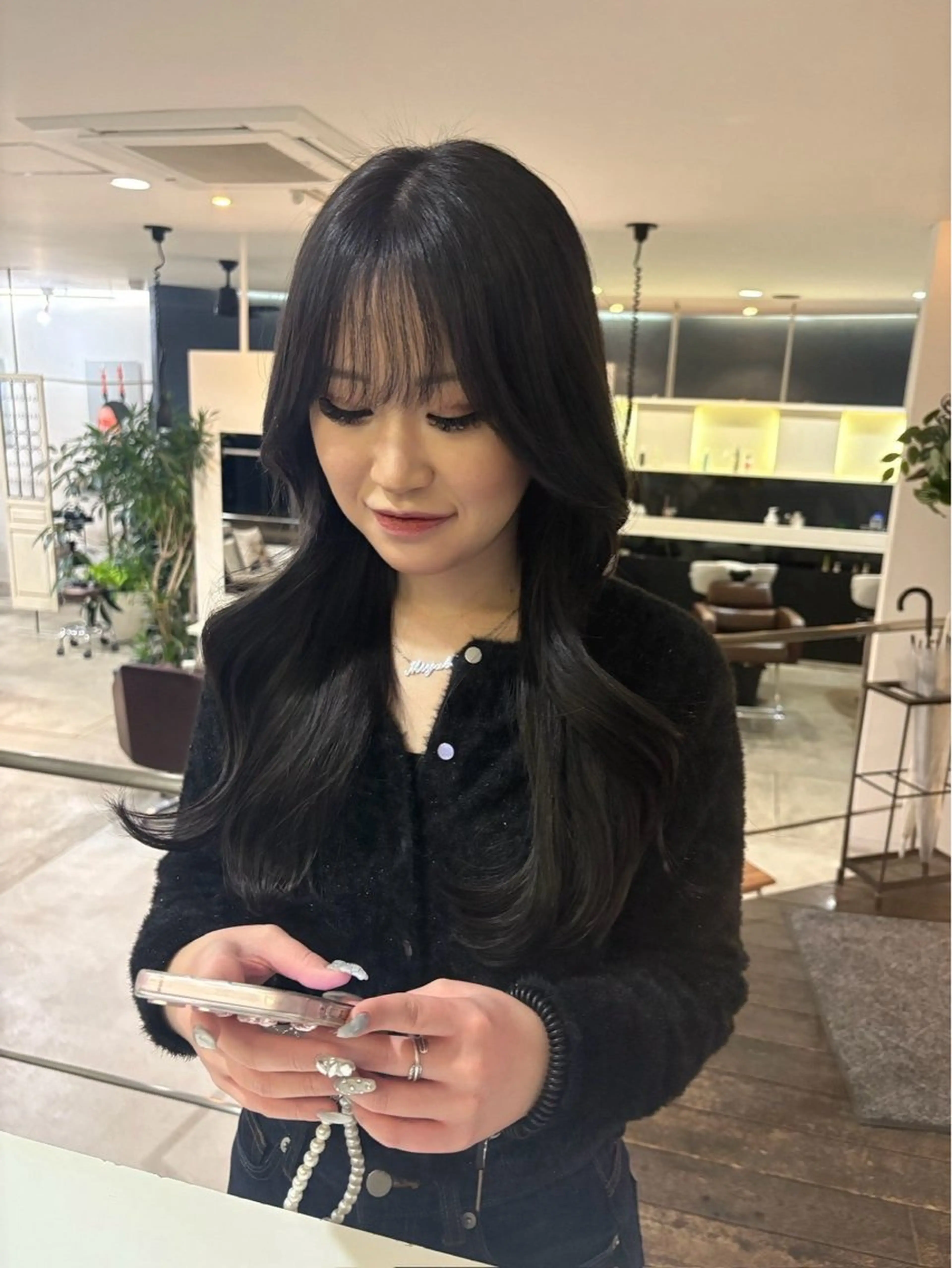 ロング カラー ヘアアレンジ yoru+d nanaのヘアスタイル