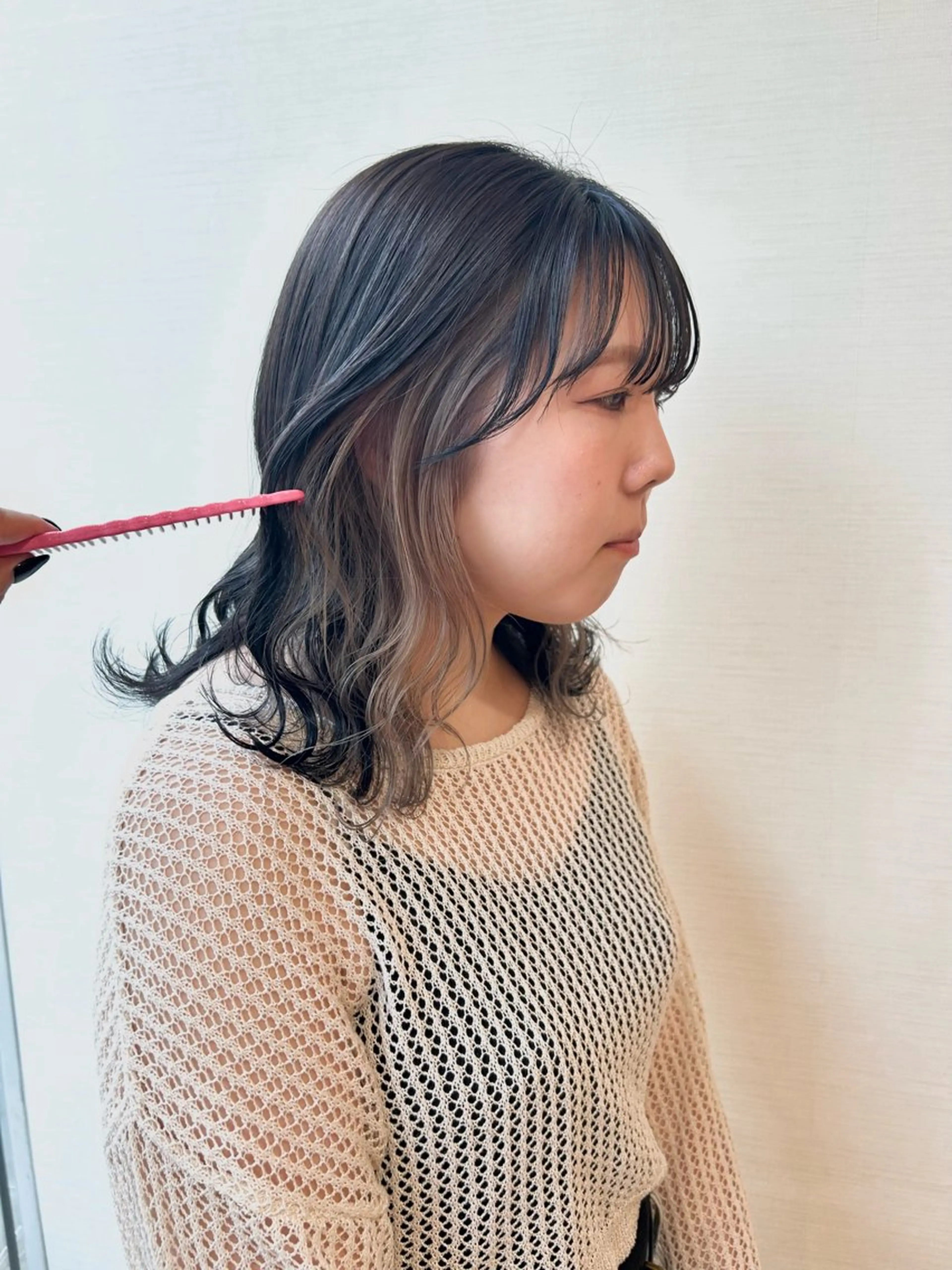 ミディアム カラー ヘアカラー ミ ユのヘアスタイル