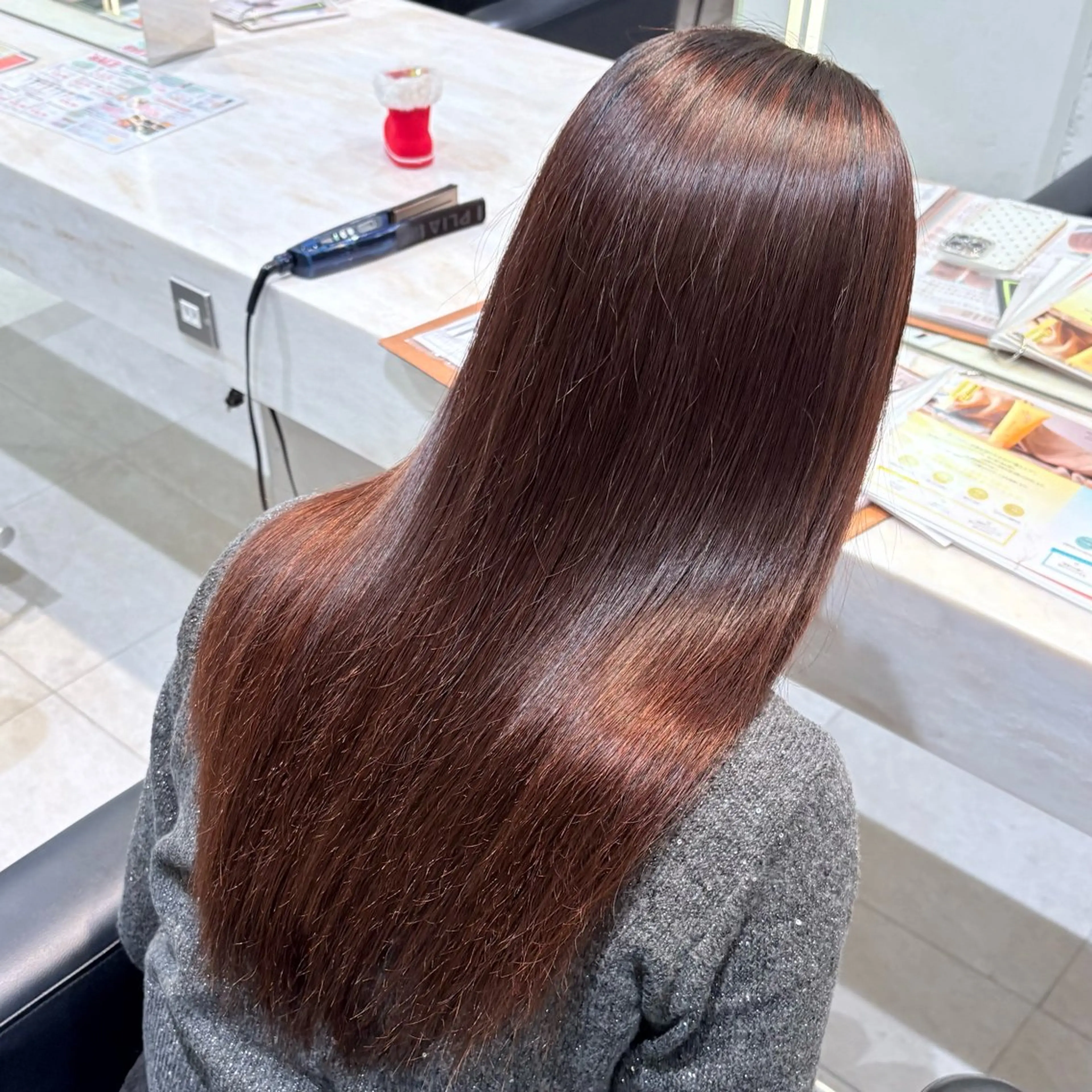 ロング トリートメント 縮毛矯正 縮毛矯正/Wカラー /アレンジ🌙あまにのヘアスタイル