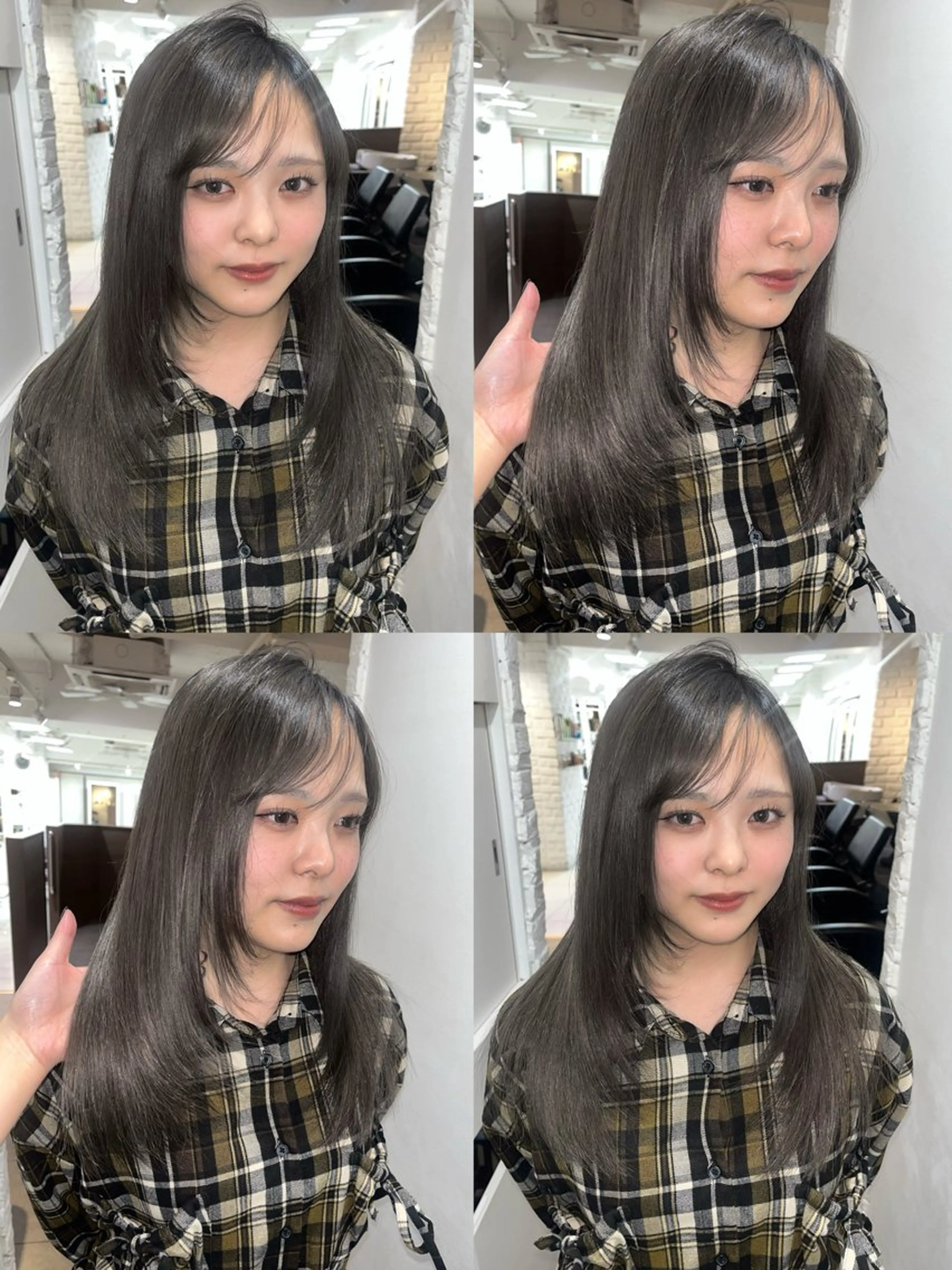 ロング カラー ブリーチ 透明感カラー グレージュ カット ヘアカラー トリートメント ヘッドスパ 【カラー支持率No. 1】リノ🪐のヘアスタイル