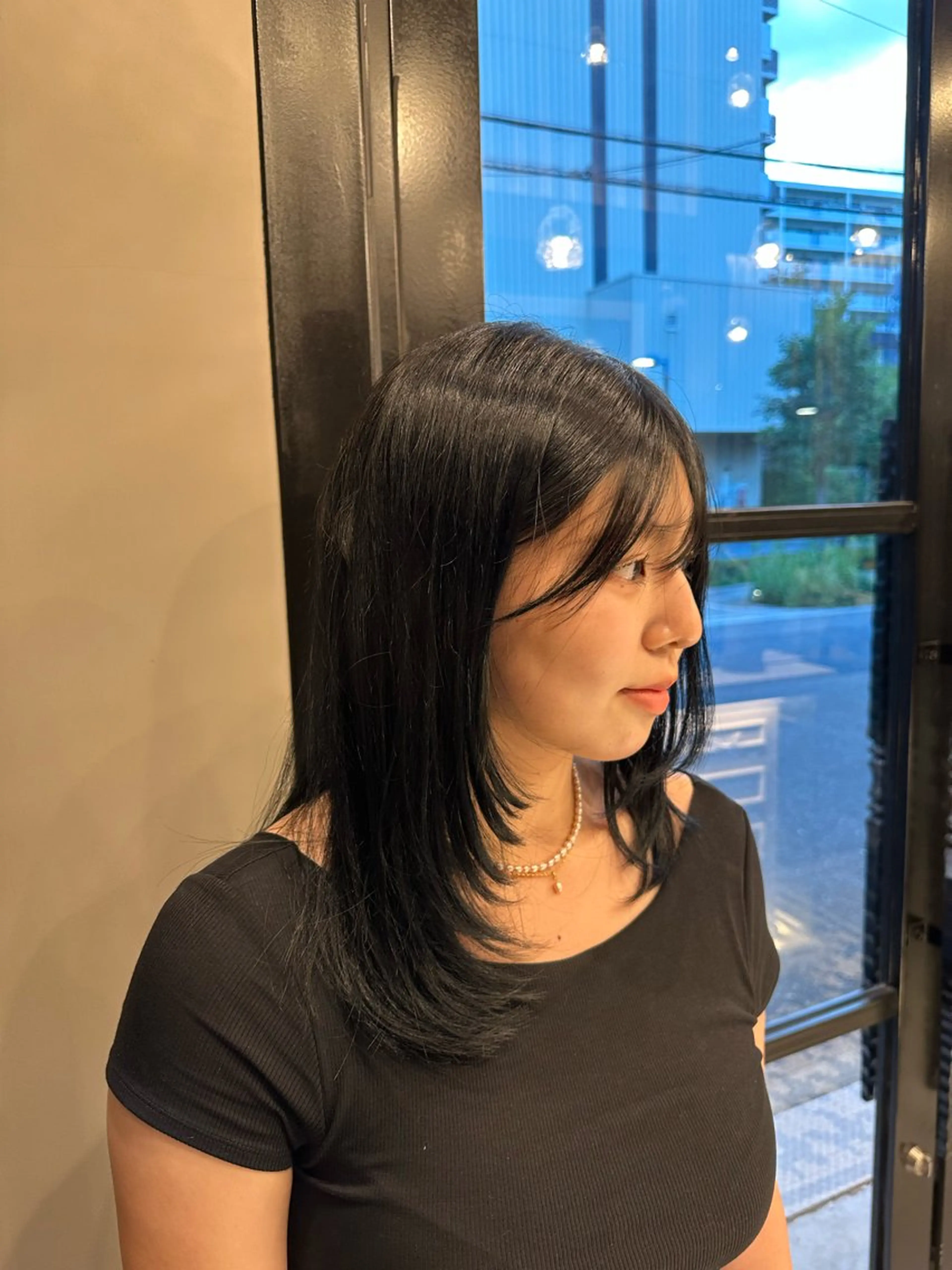 セミロング レイヤーカット/ 透明感カラー/ きよのヘアスタイル