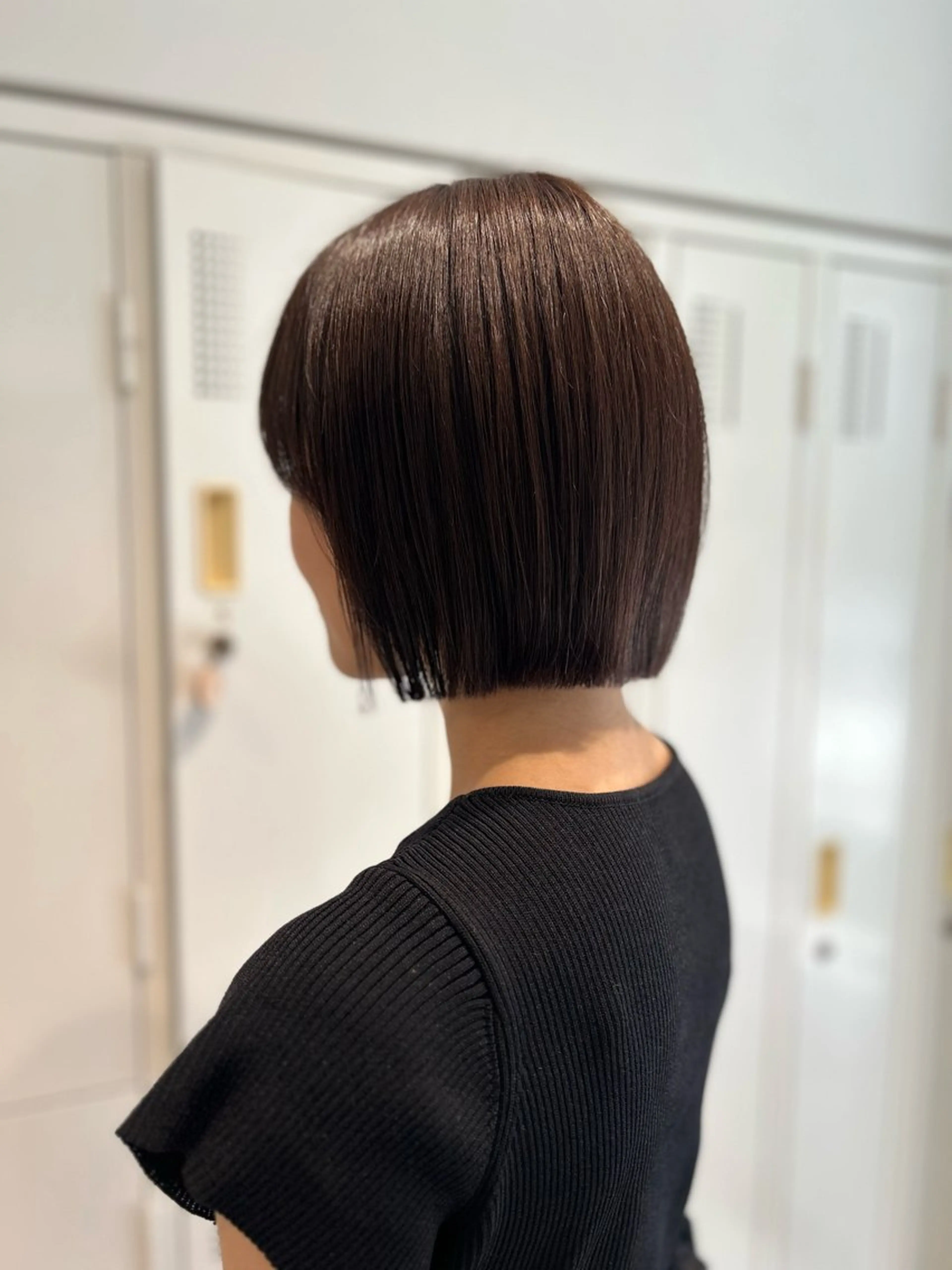 ミディアム ボブ 髪質改善 ナカオ/酸性縮毛矯正 髪質改善/レイヤー/のヘアスタイル