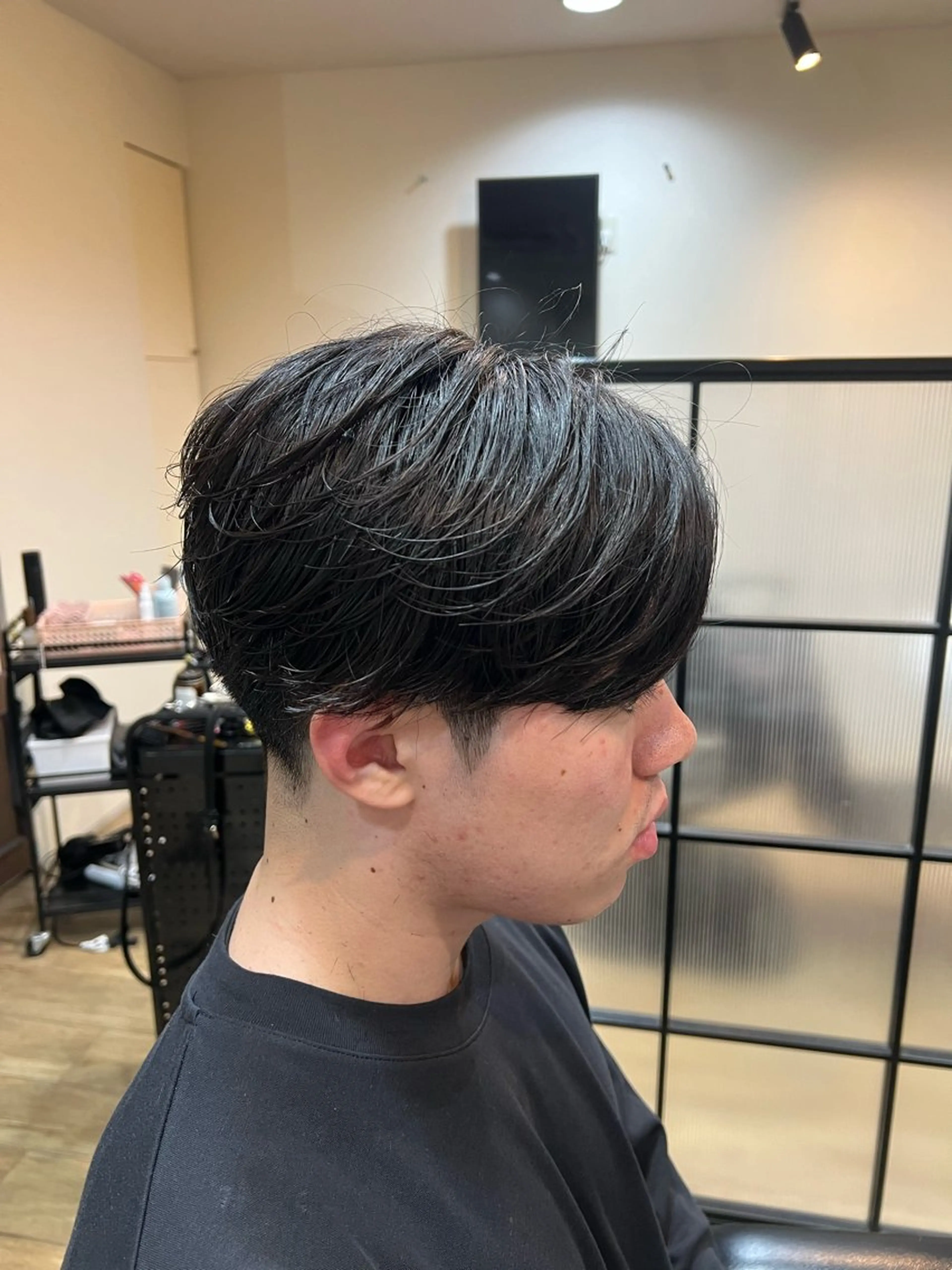 メンズ カット パーマ／メンズ ／ピンパーマ/横山のヘアスタイル