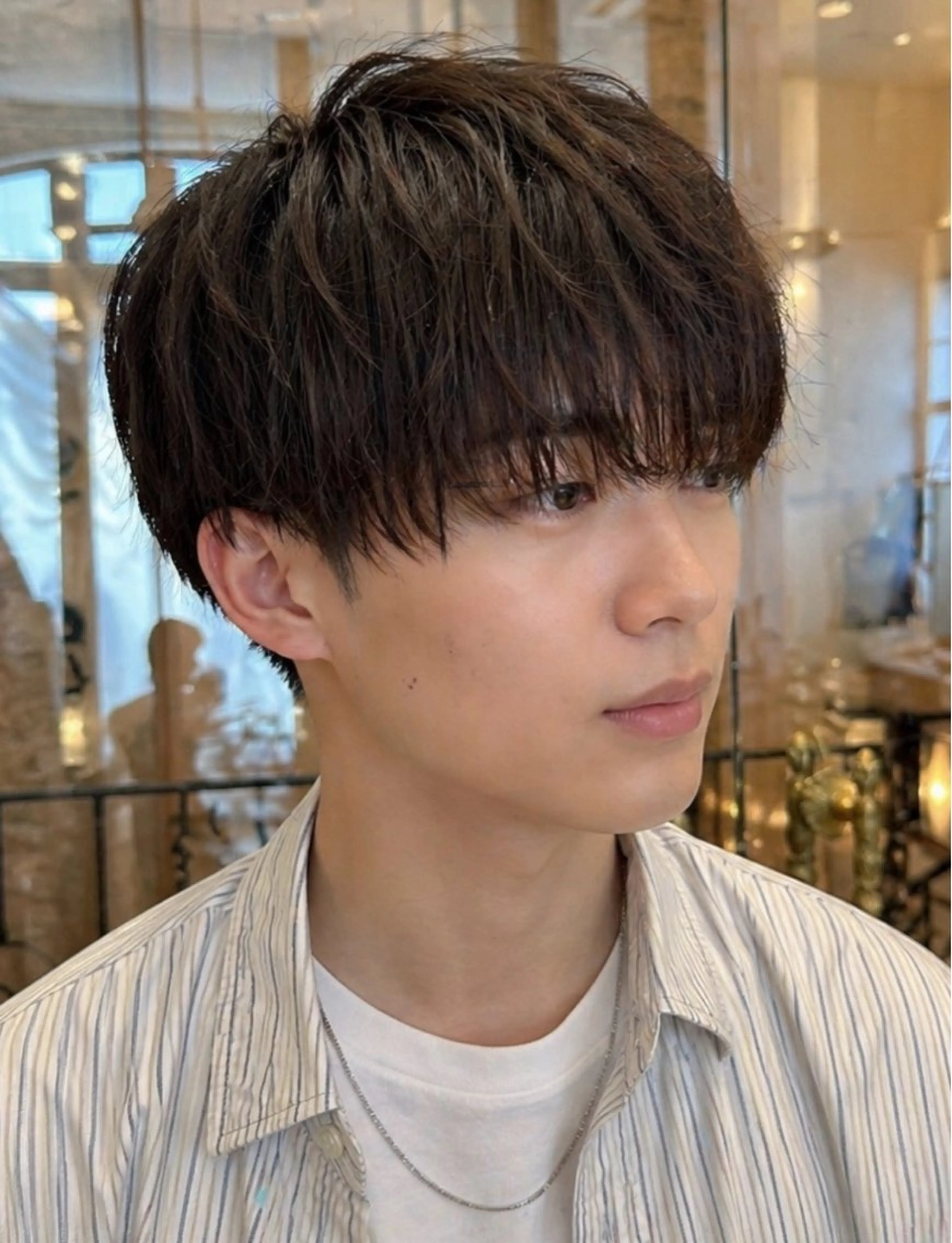 ミディアム メンズ YULI NOのヘアスタイル