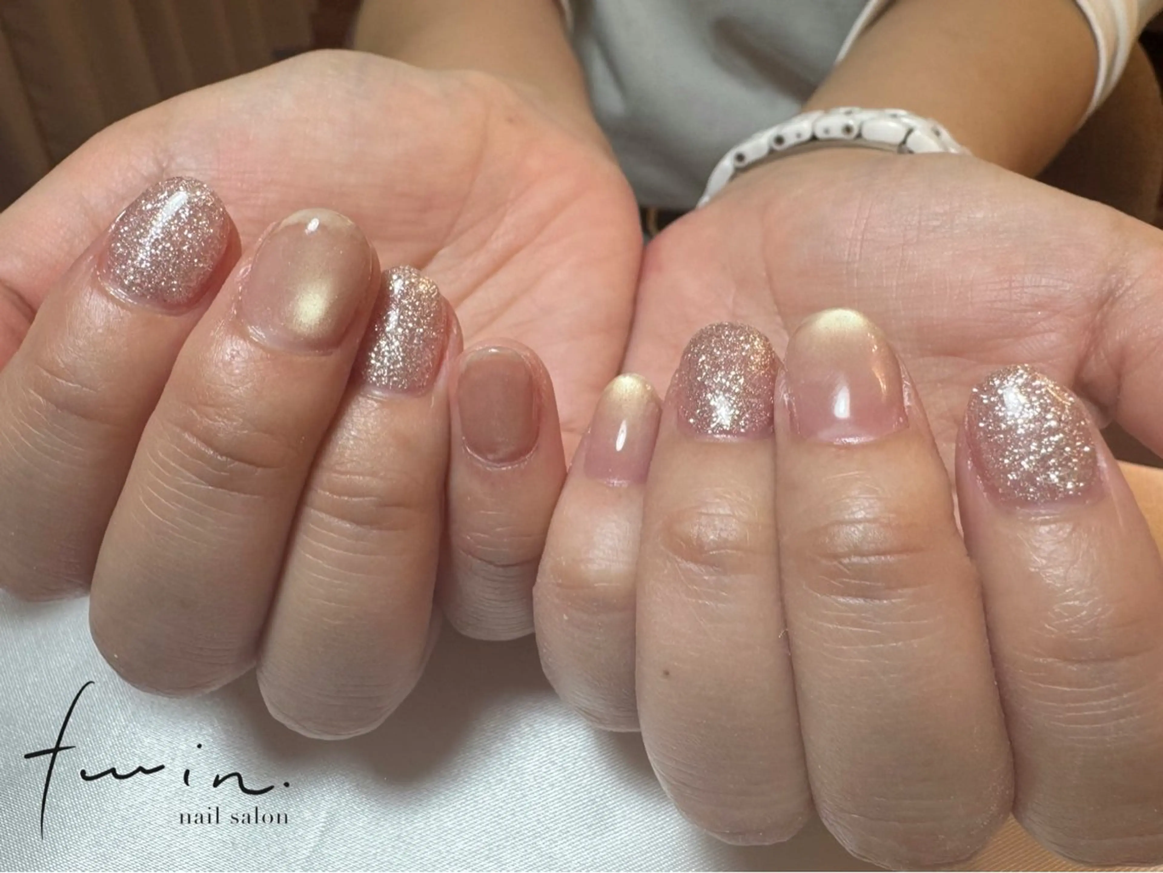 ネイル フラッシュネイル ハンドネイル twin.塩釜口店 rikoのネイルデザイン