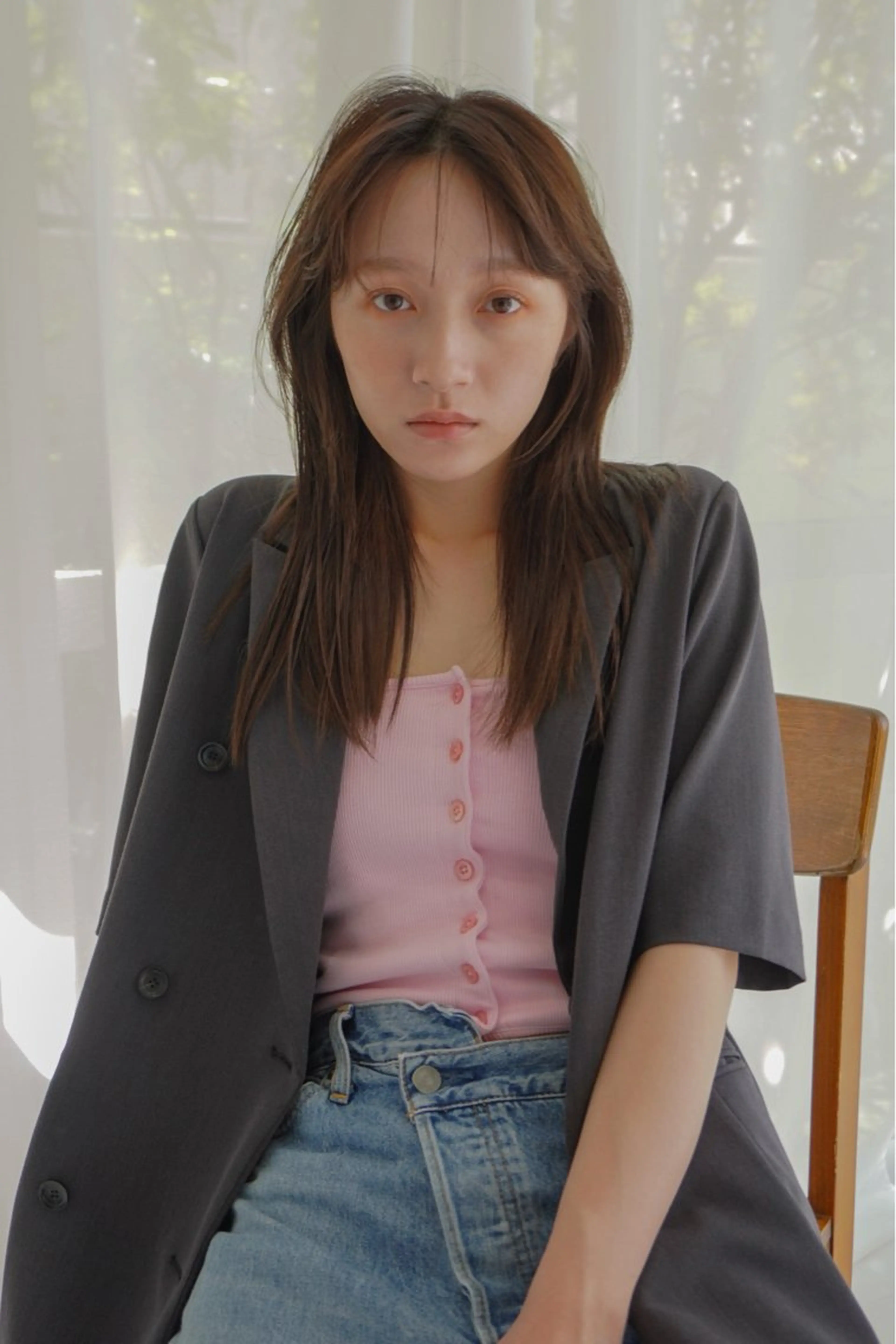 セミロング カラー 谷町/Le'a /竹原しおなのヘアスタイル