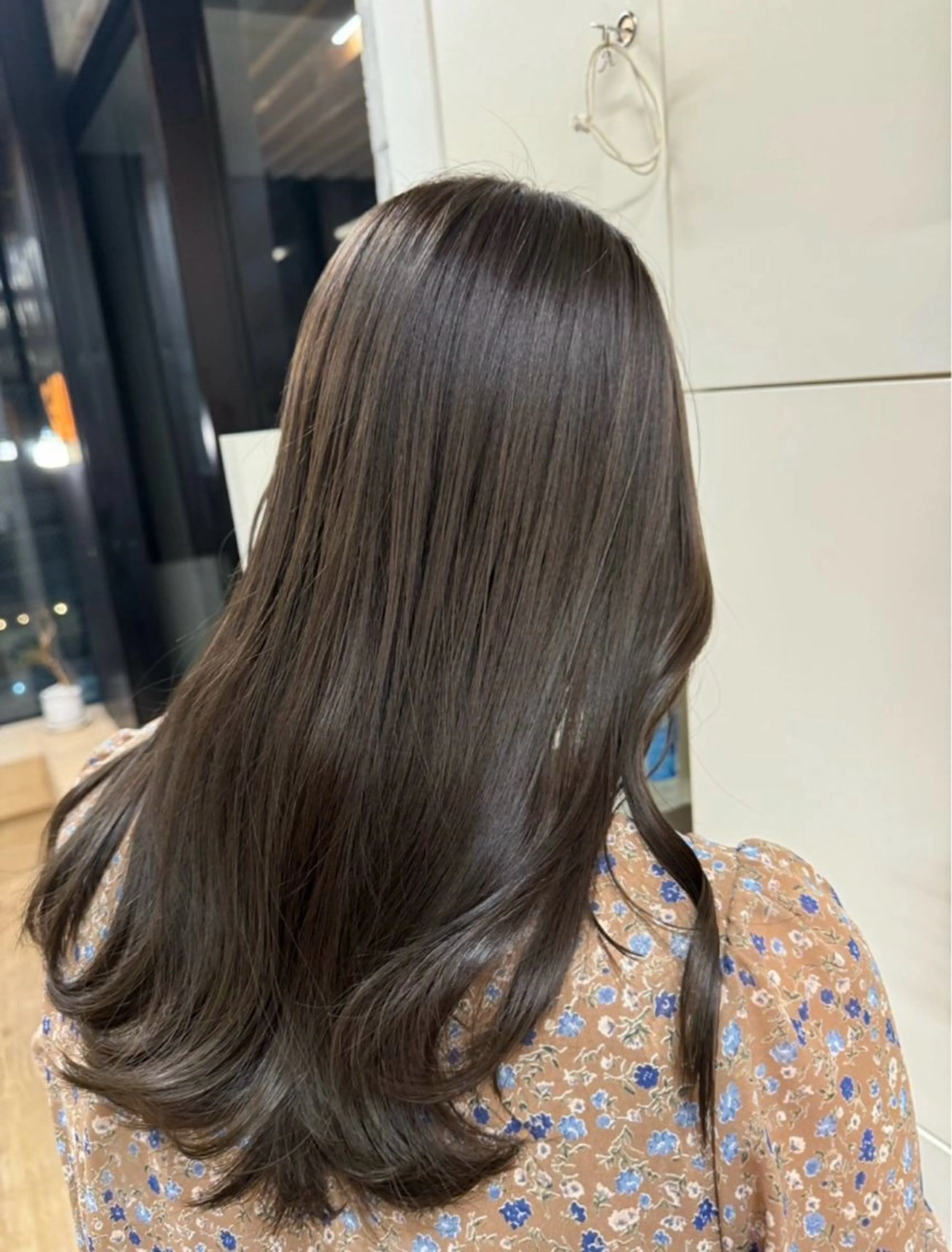 セミロング カラー 渡辺 涼雅のヘアスタイル