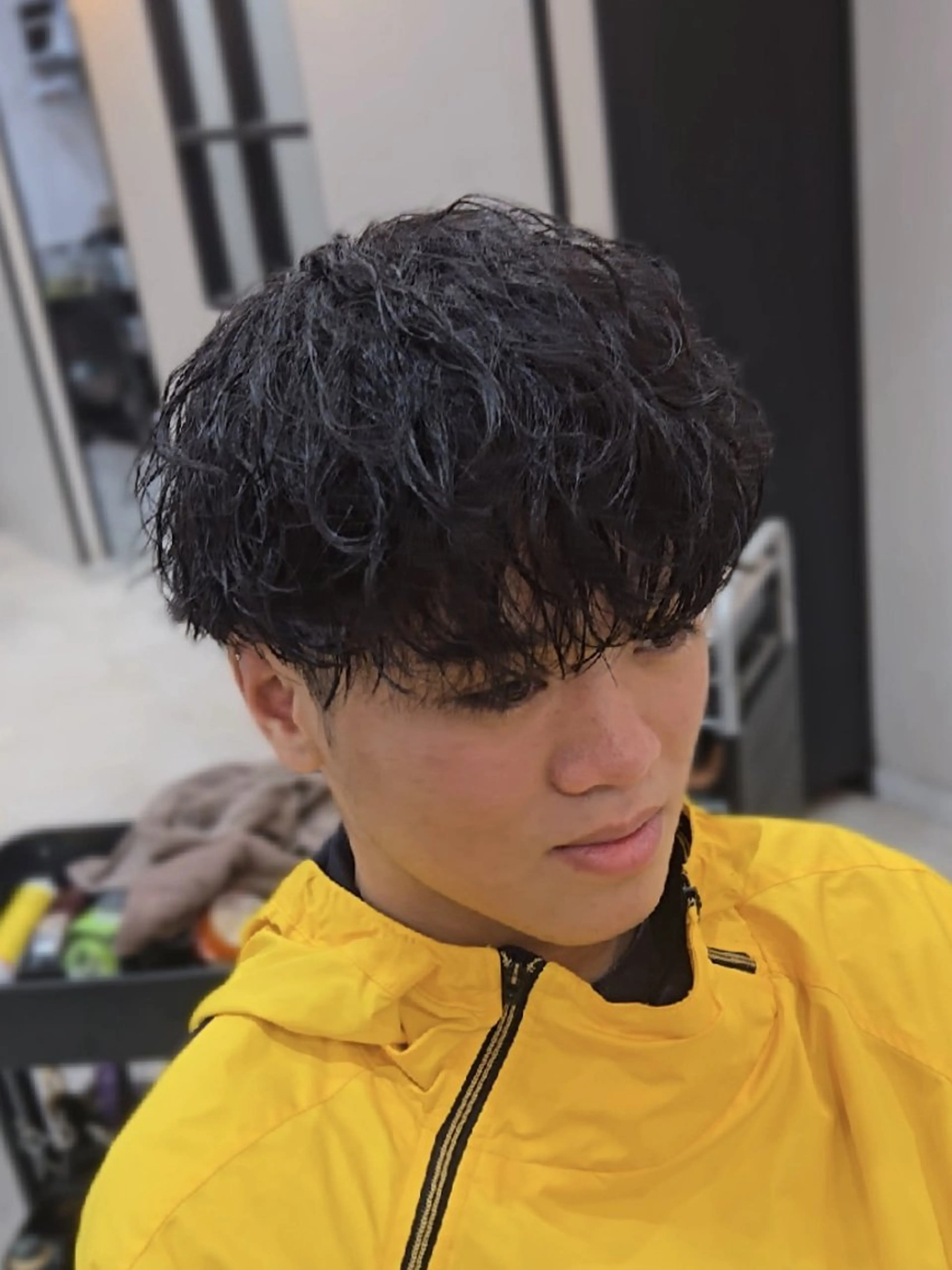 メンズ ミディアム パーマ ミディアムパーマ マッシュ メンズパーマ 波巻きパーマ カット パーマ ヘアセット LEN名古屋/パーマ 海外ヘア/メンズ特化のヘアスタイル