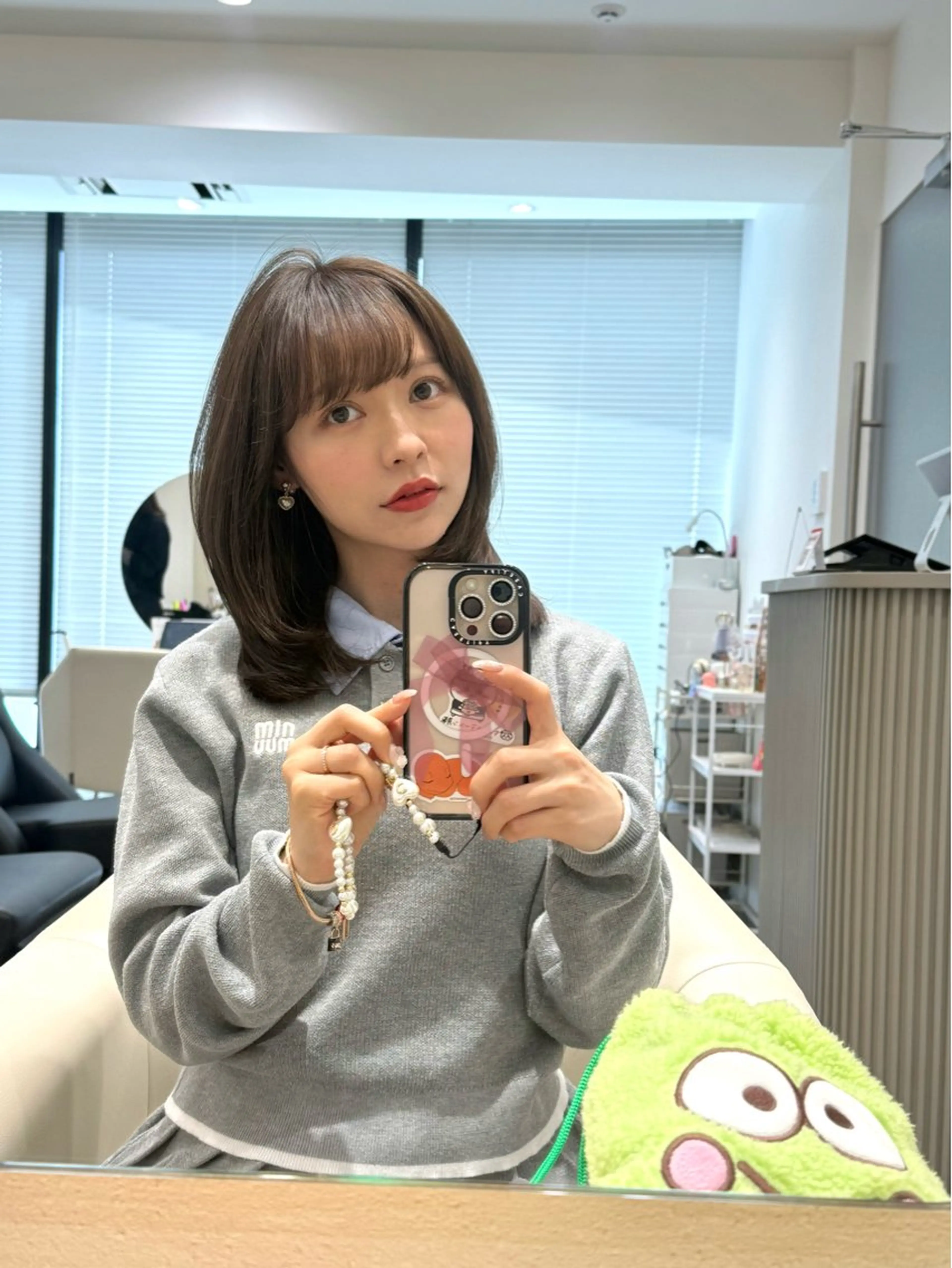 ミディアム カラー カット ヘアカラー トリートメント 矢野 晃平のヘアスタイル