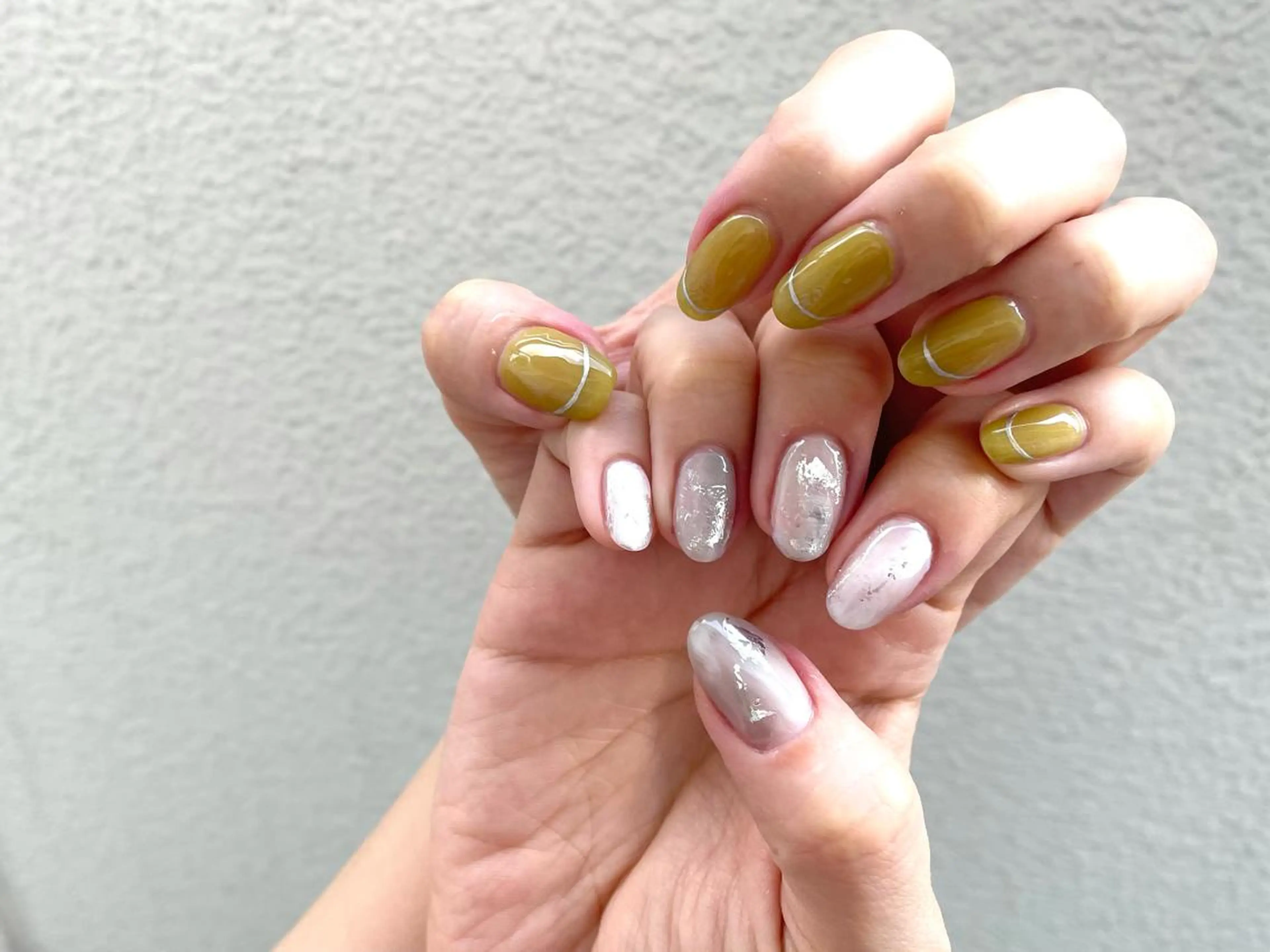 ネイル カジュアル ニュアンスネイル gypso.267 🌷SETO🌷のネイルデザイン