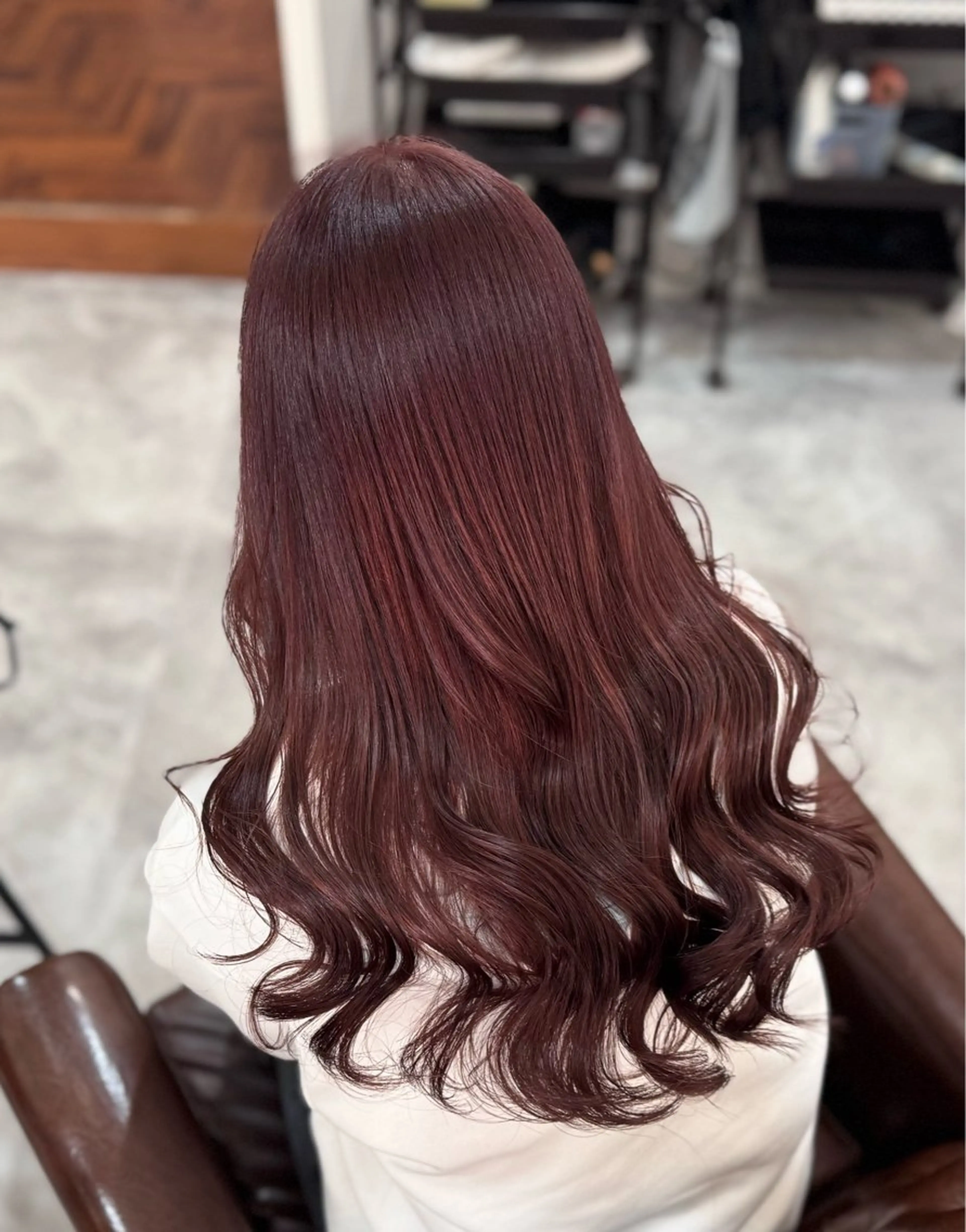 ロング カラー ブリーチ ダブルカラー ブリーチなしカラー ピンクカラー 髪質改善/似合わせ パーマ/yumikaのヘアスタイル