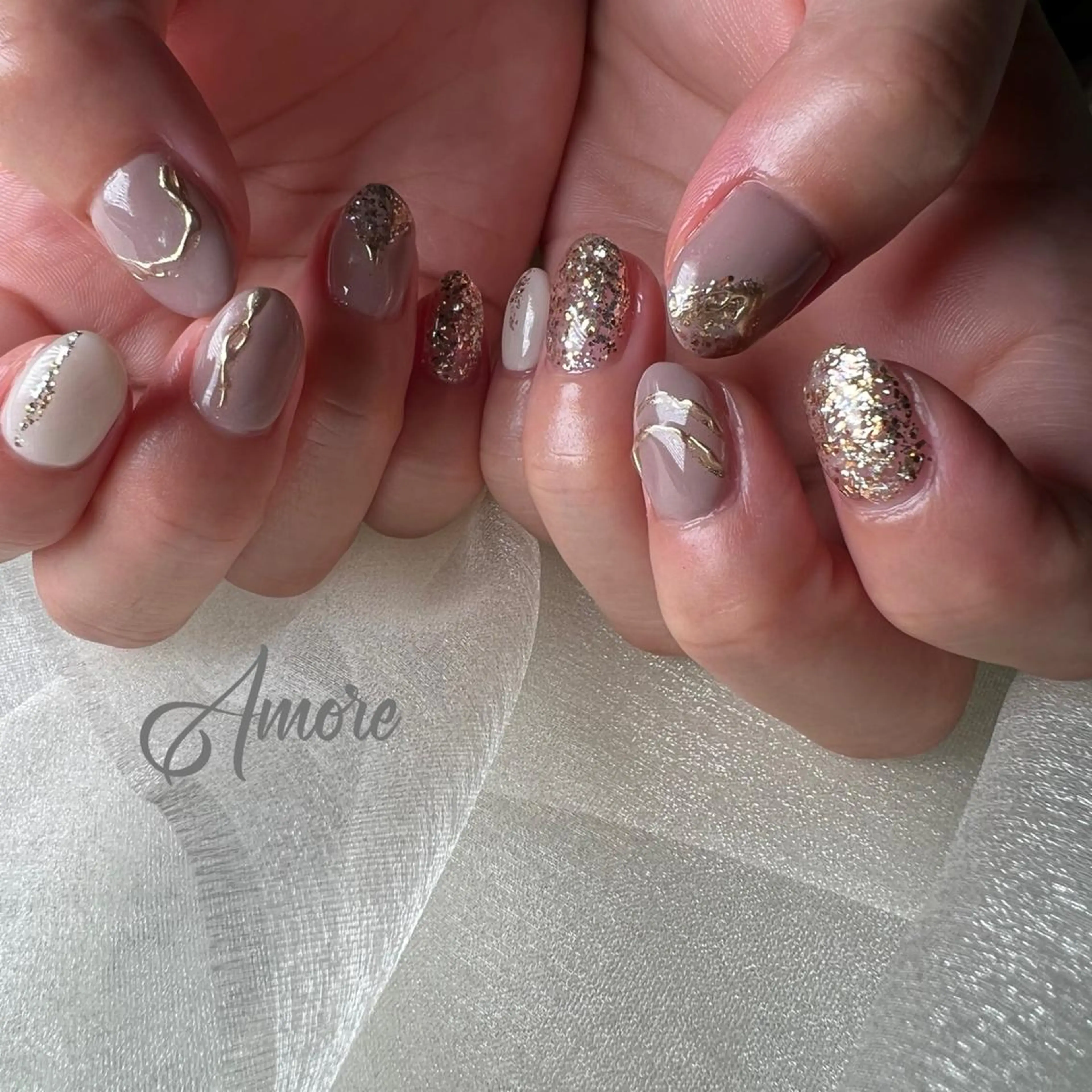 ネイル ジェルネイル 氷ネイル・うるうるネイル マグネットネイル ミラーネイル ニュアンスネイル You kyehwaのネイルデザイン