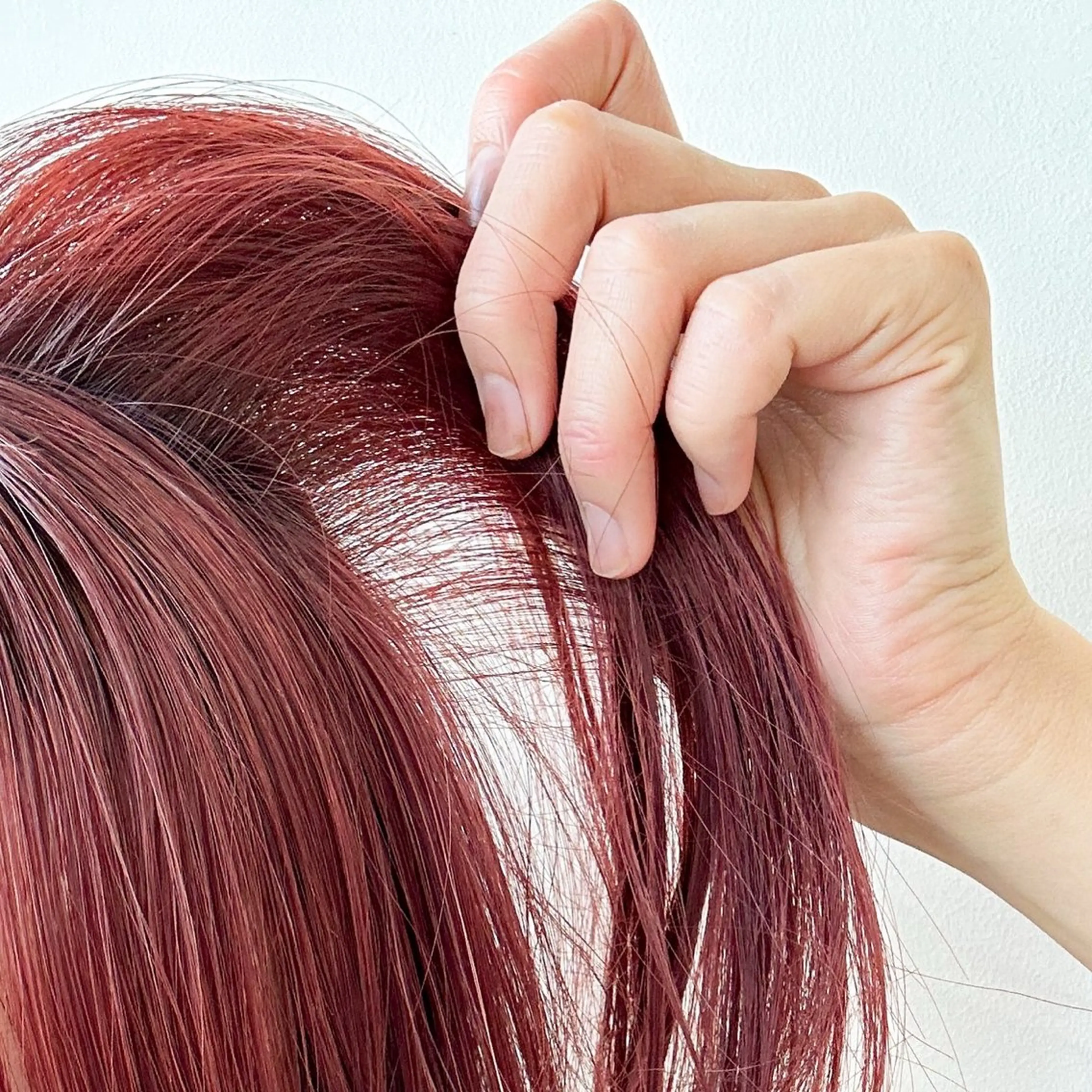 ロング カラー ブリーチ ボルドーカラー ブラウンカラー カシス ダブルカラー ヘアカラー トリートメント 🎈ブリーチなし暖色 カラー/レッド/ゆいのヘアスタイル