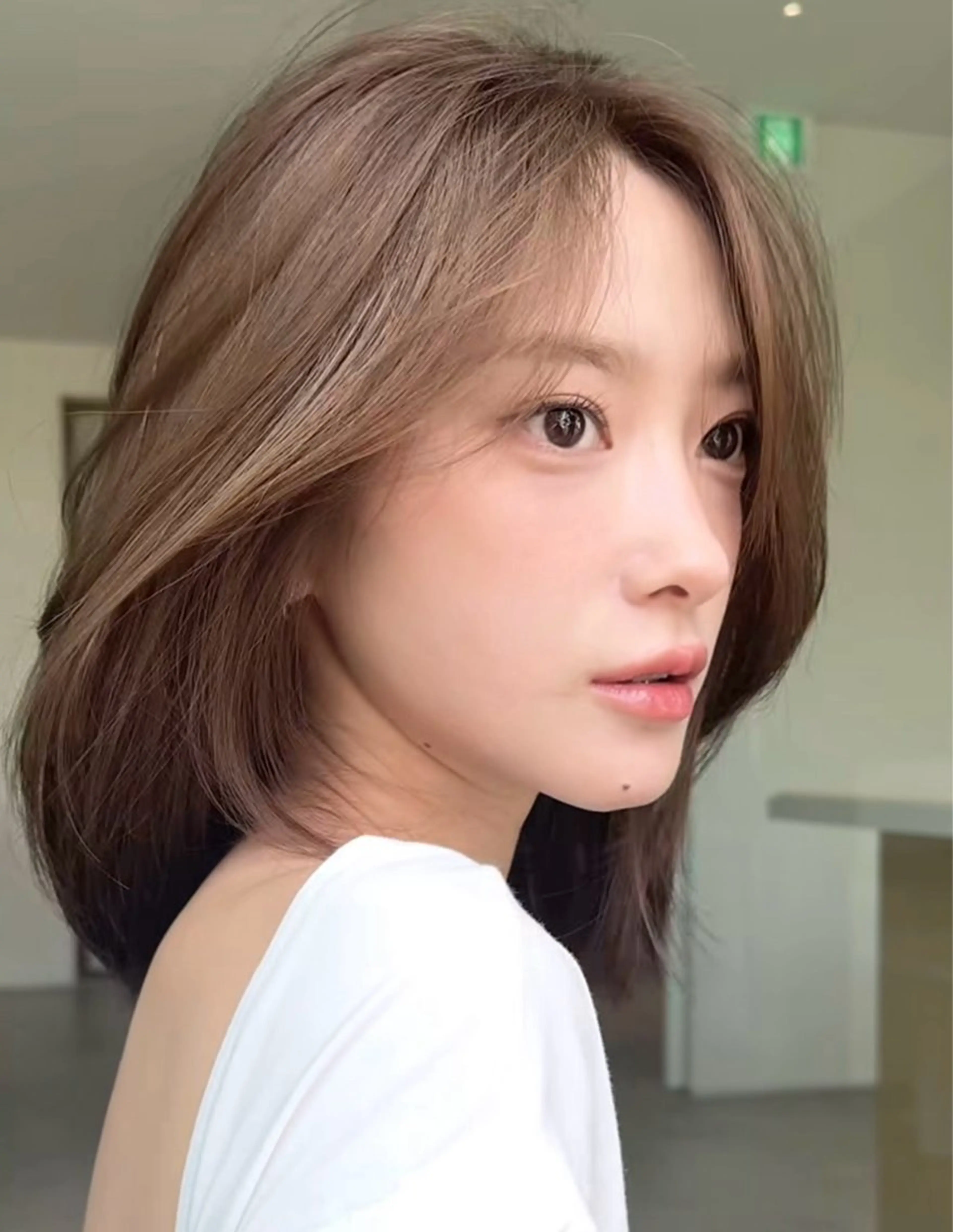 ミディアム カット トリートメント 艶レイヤー/艶髪矯正 /ケラトリ/石井のヘアスタイル