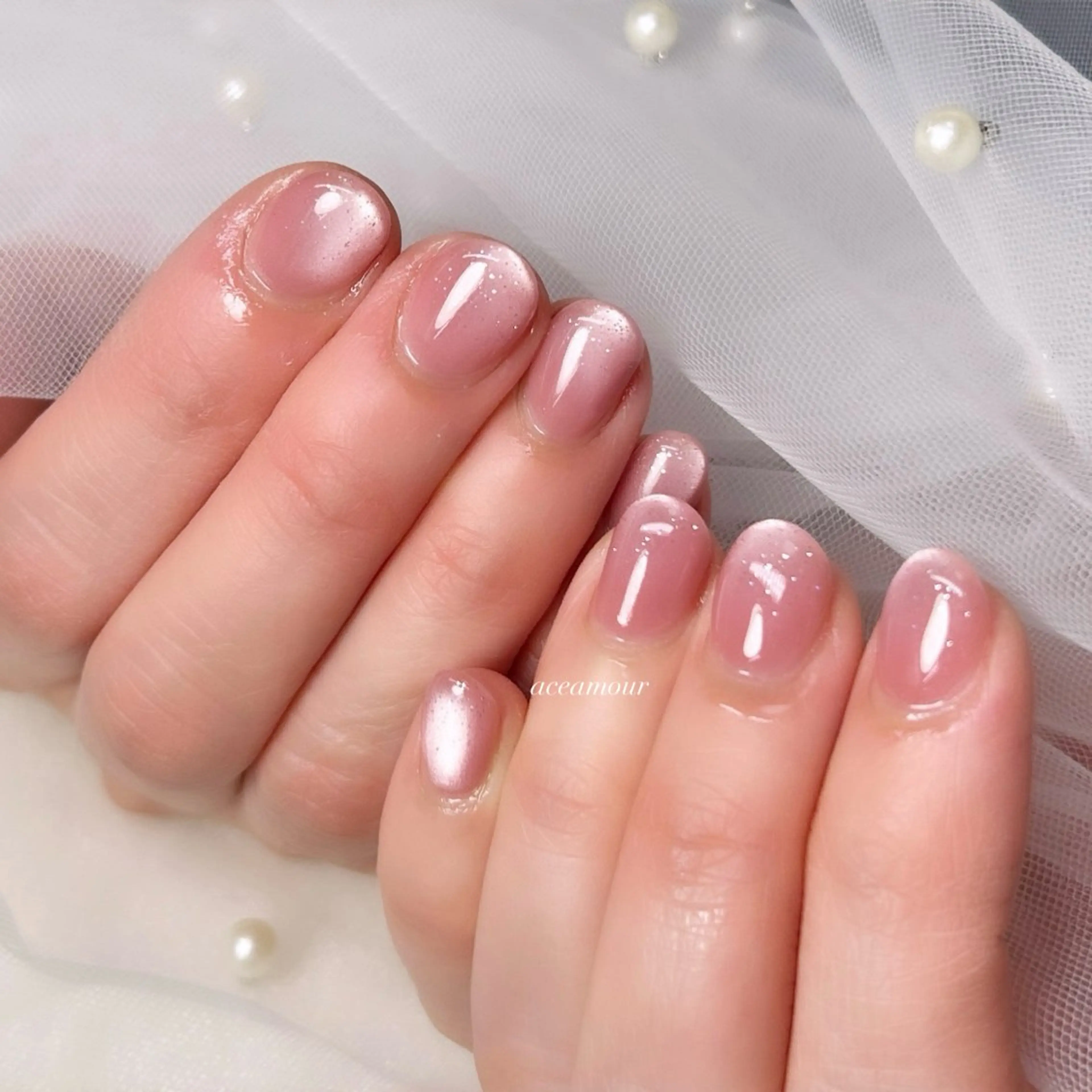 ネイル ハンドネイル ネイル/耳つぼ /新ホワイトニングのネイルデザイン