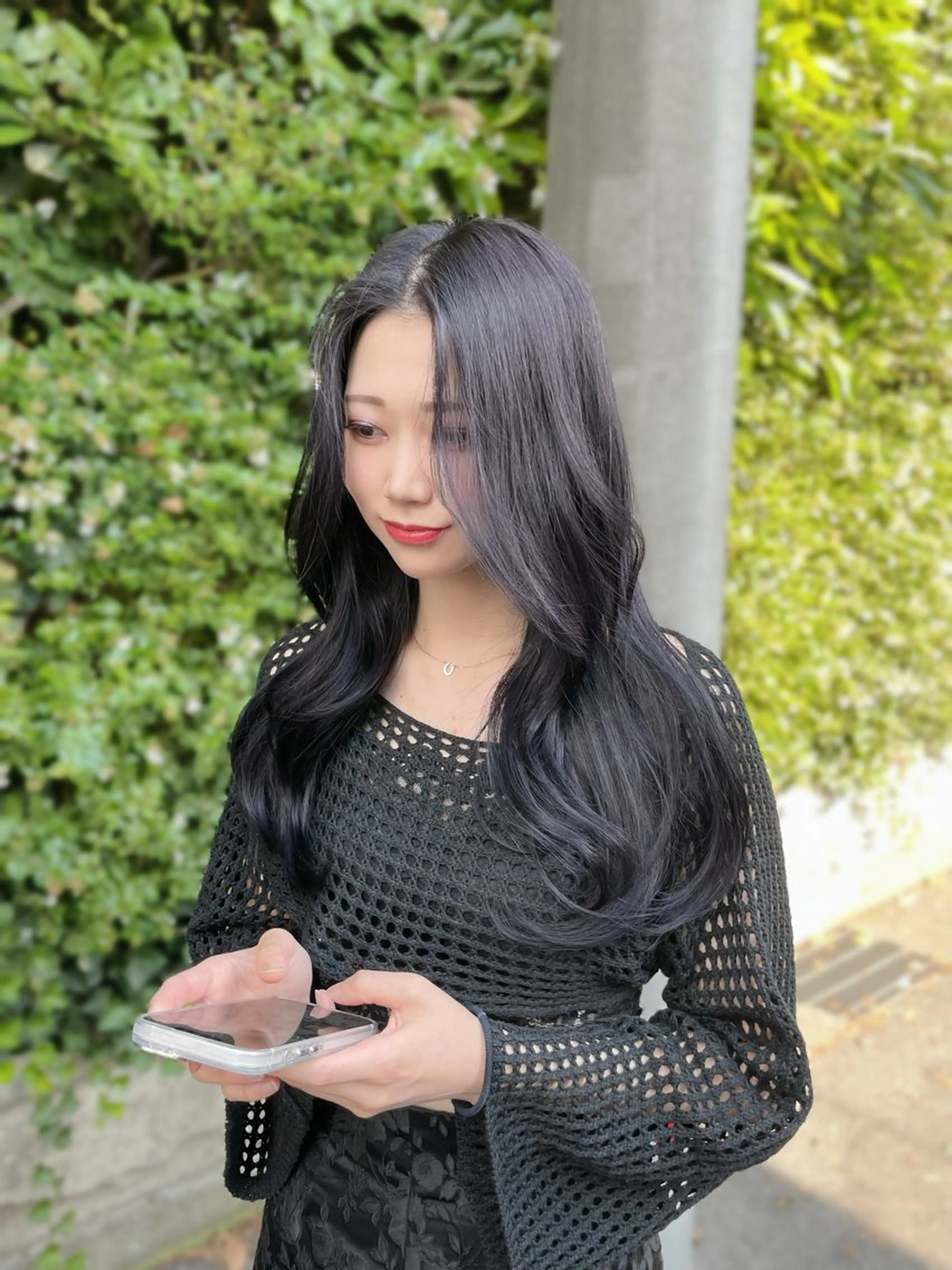 ロング ヘアカラー 渡邉 怜のヘアスタイル