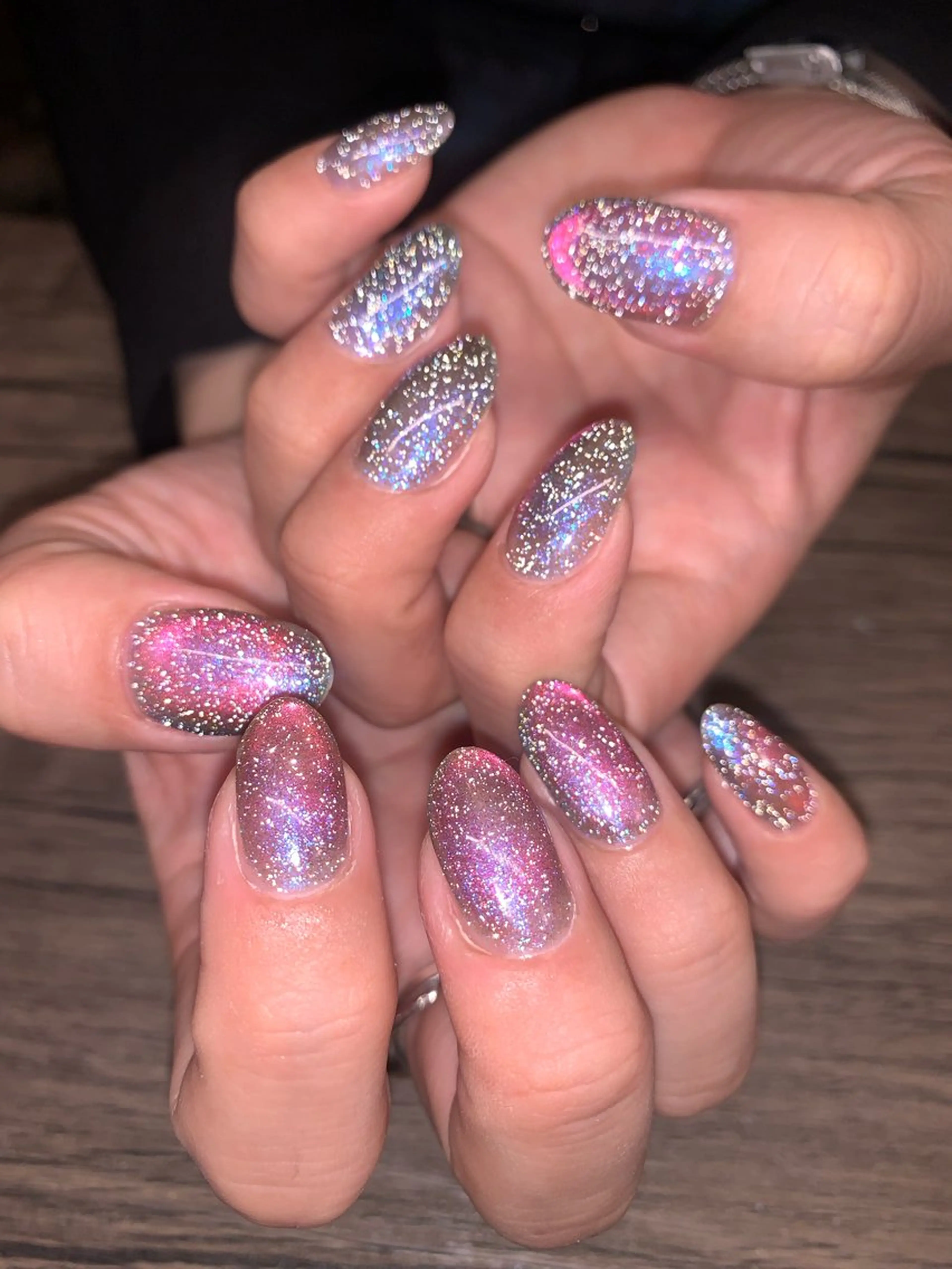 ネイル フラッシュネイル フラッシュマグ マグネットネイル asumi's nice  nails所属・小西 明日美のネイルデザイン