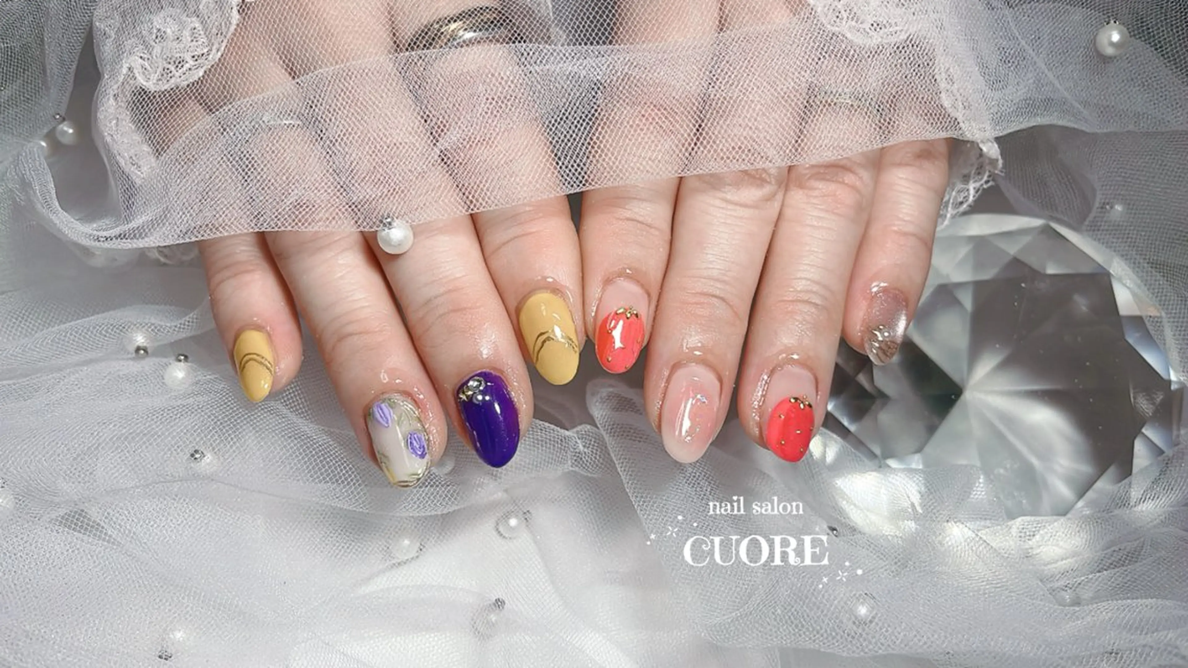 ネイル 春ネイル ハンドネイル CUORE____nail所属・nail salon CUOREのネイルデザイン