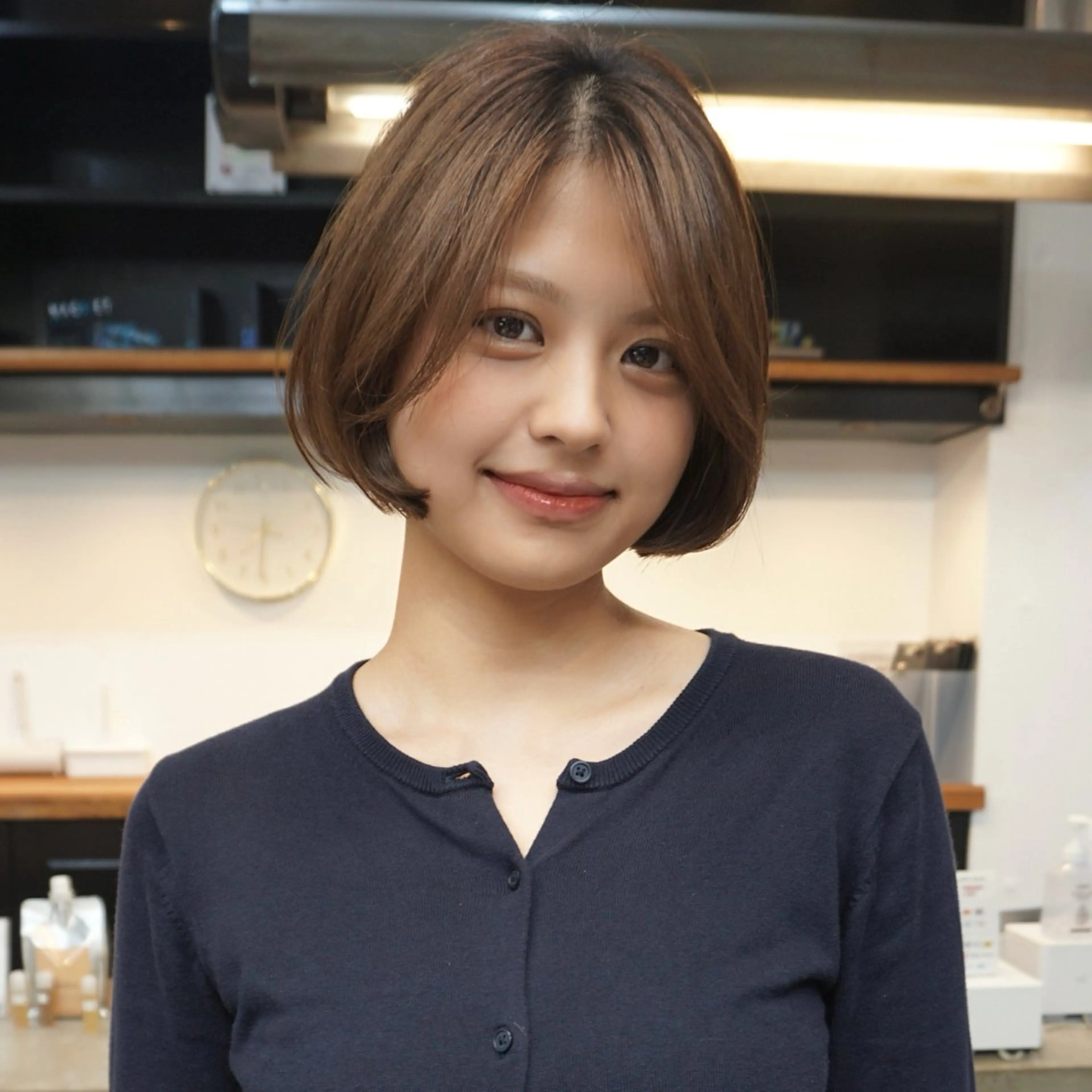 ショート ボブ カット ヘアカラー トリートメント ボブ／アンニュイ 🌷しだひめな🌷のヘアスタイル