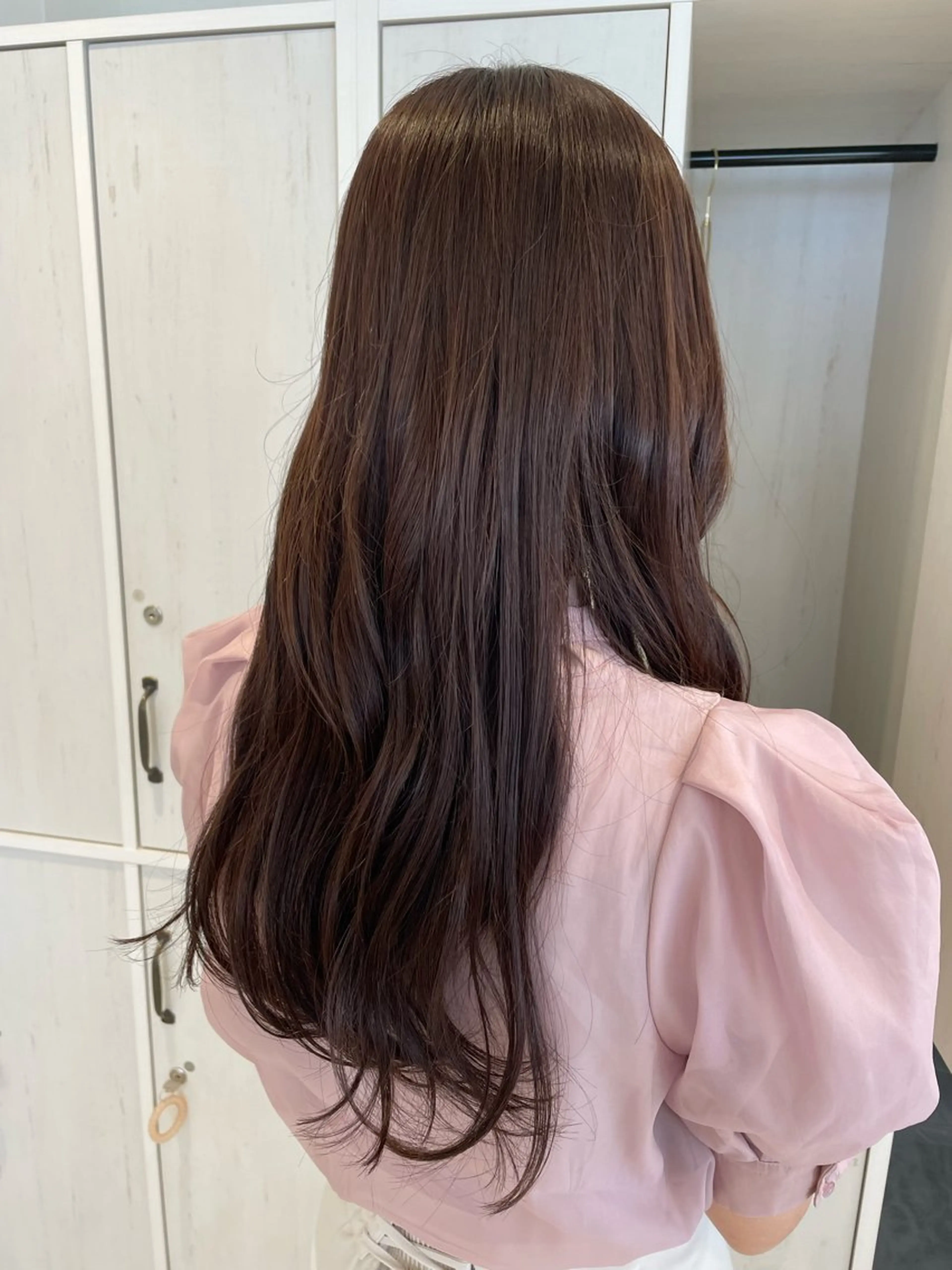 ロング カラー ヘアアレンジ ブラウンカラー チョコレートブラウン 🌟当日予約OK🌟 西野楓加のヘアスタイル