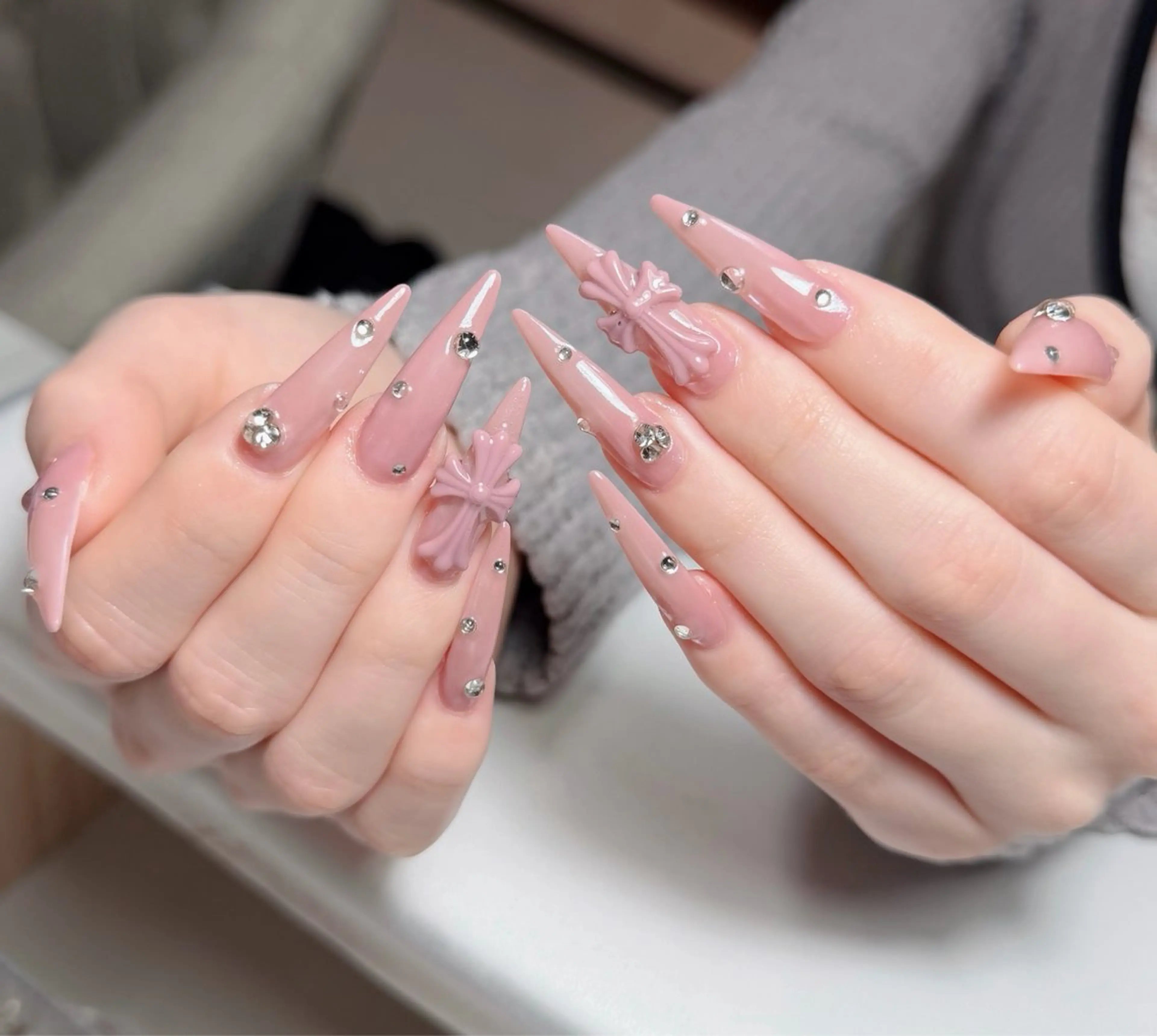 ネイル アートネイル フレンチネイル ジェルネイル 韓国ネイル マグネットネイル ハンドネイル Lenie Nail Okuboのネイルデザイン