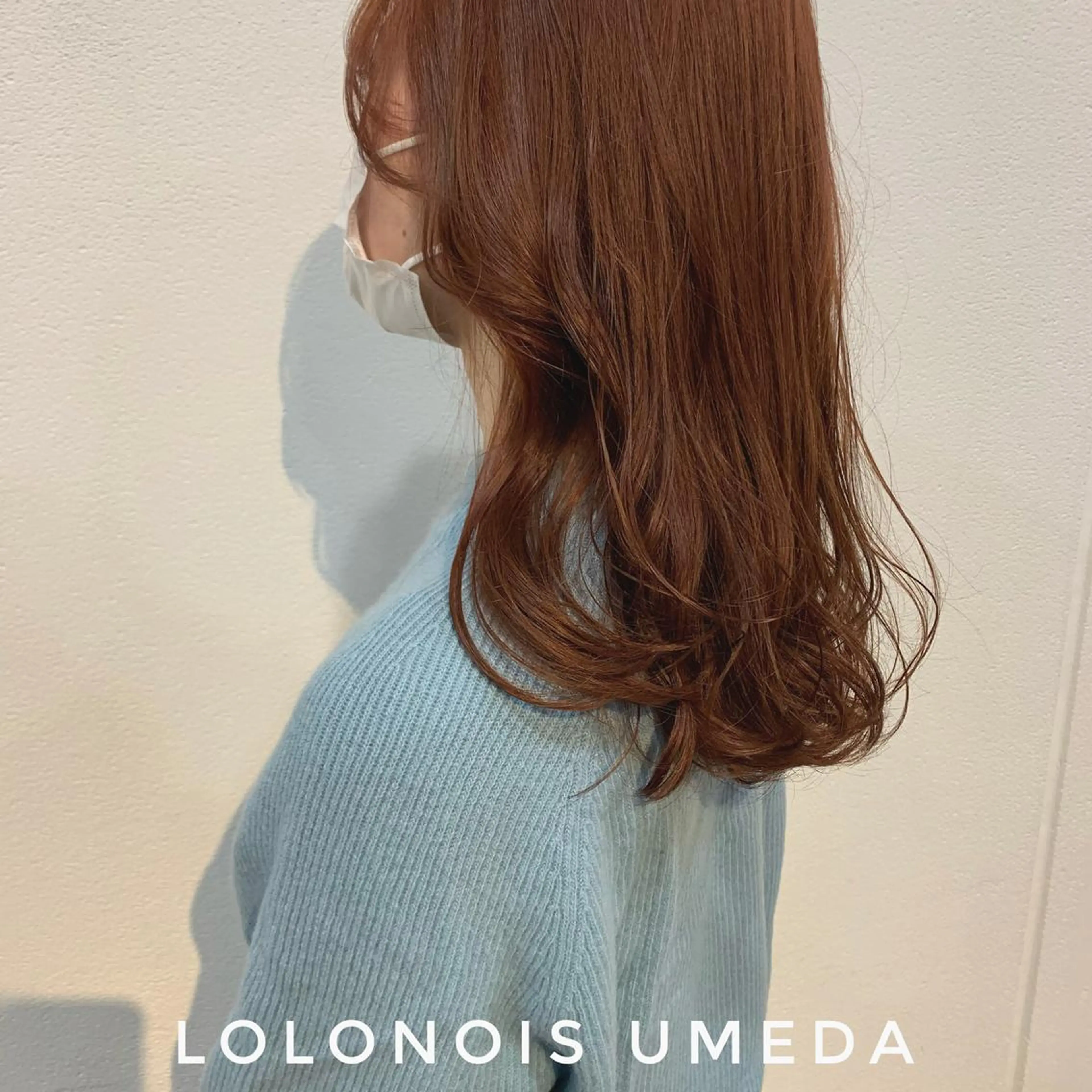 ロング カラー ブリーチ ブラウンカラー ブリーチなしカラー Lolonois梅田 /Okazaki:)のヘアスタイル