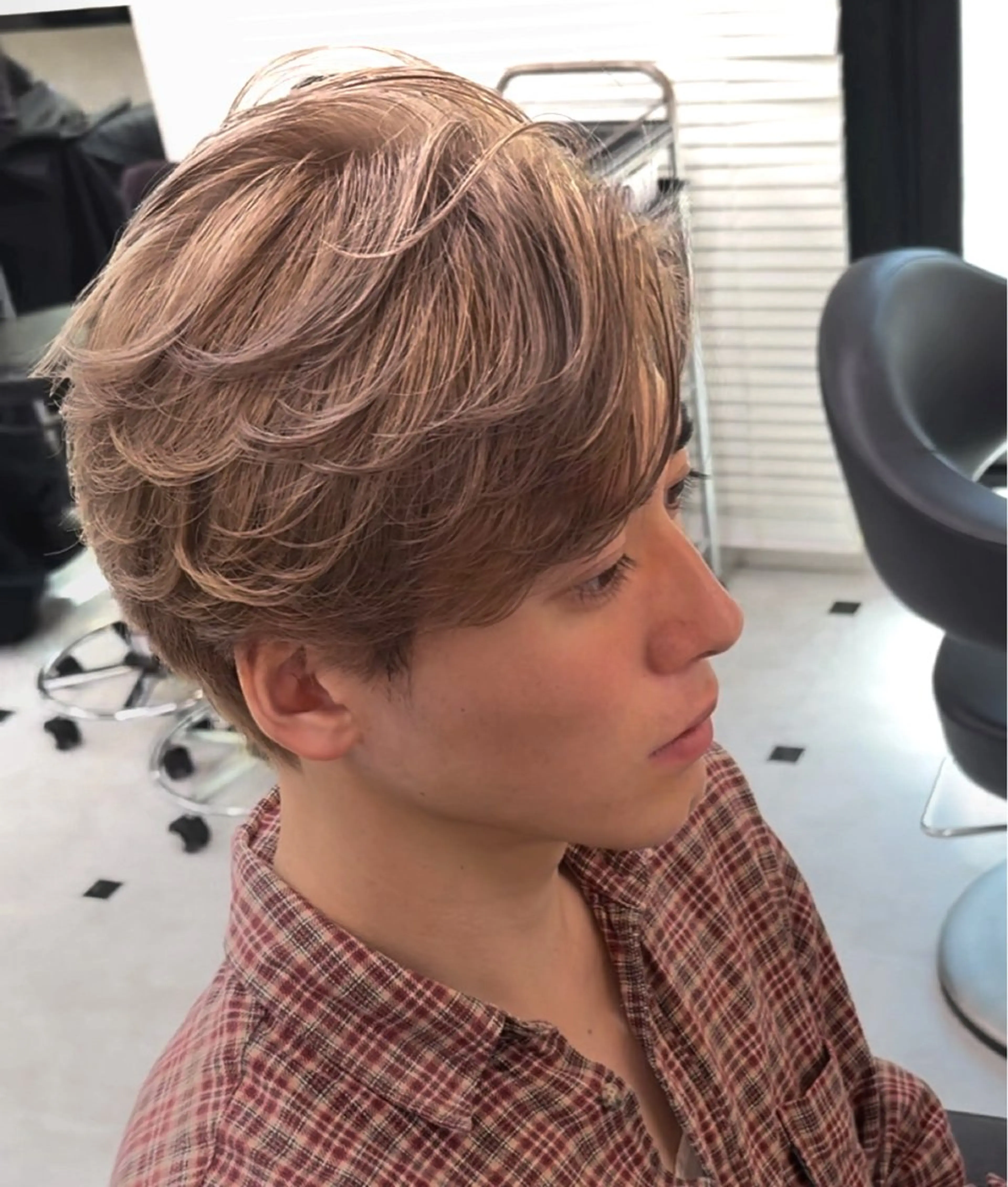 カラー メンズ メンズ特化/上野 暖色カラー ダイチのヘアスタイル