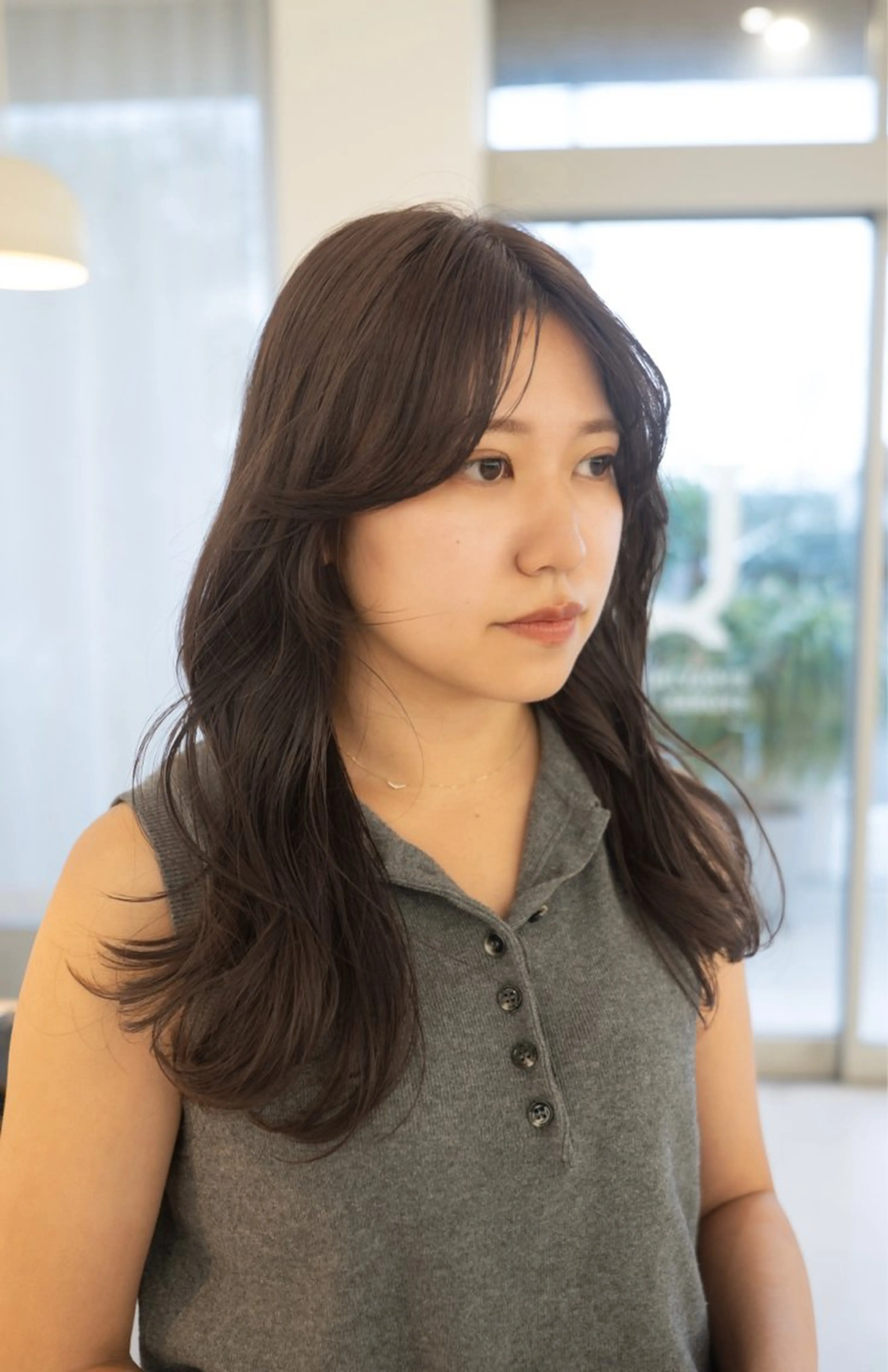 セミロング 瀬長なおみ U too e'sのヘアスタイル