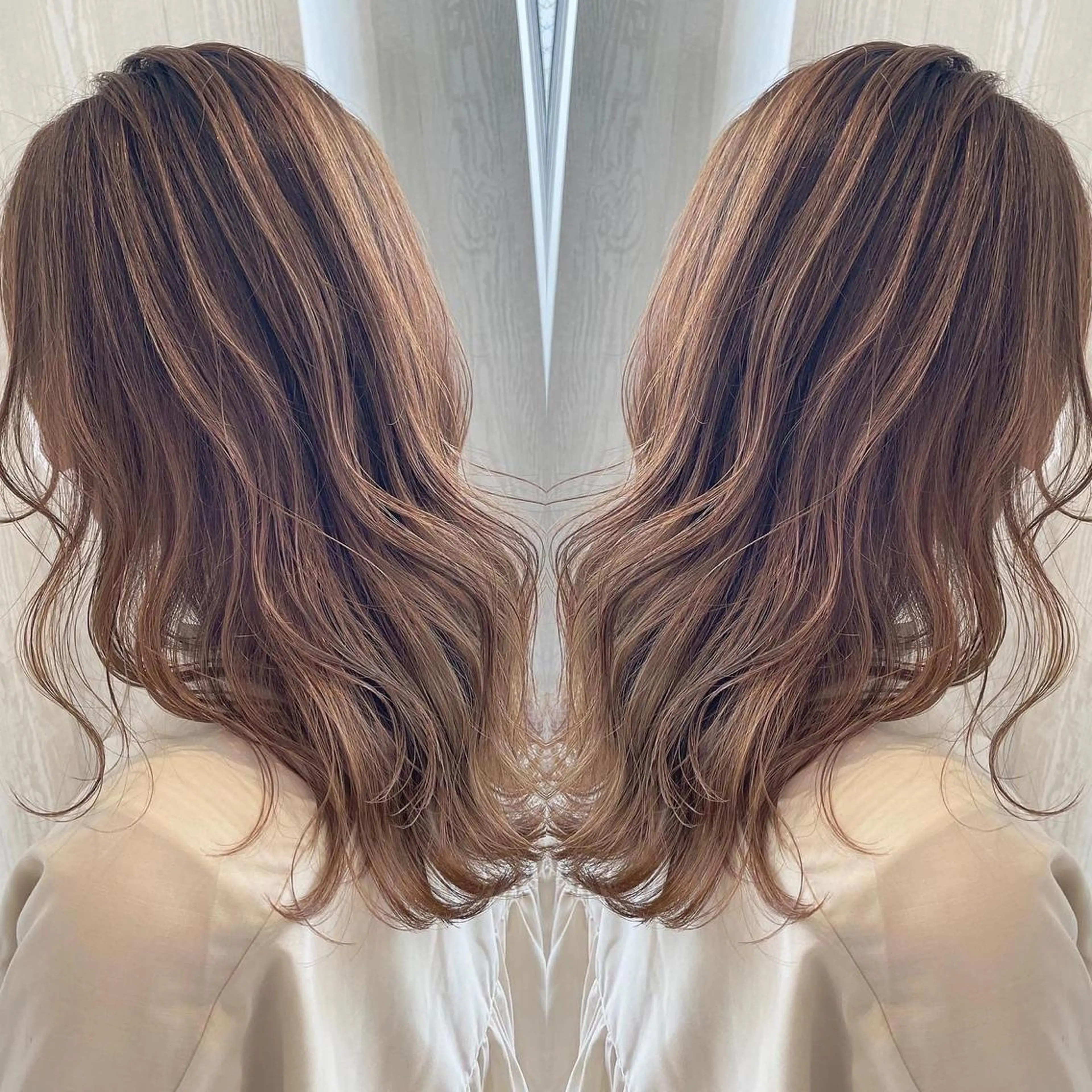 ロング カラー アッシュ 外国人風カラー レイヤーカット ヘアカラー トリートメント 河合秀明/ショート /ボブ/レイヤーのヘアスタイル