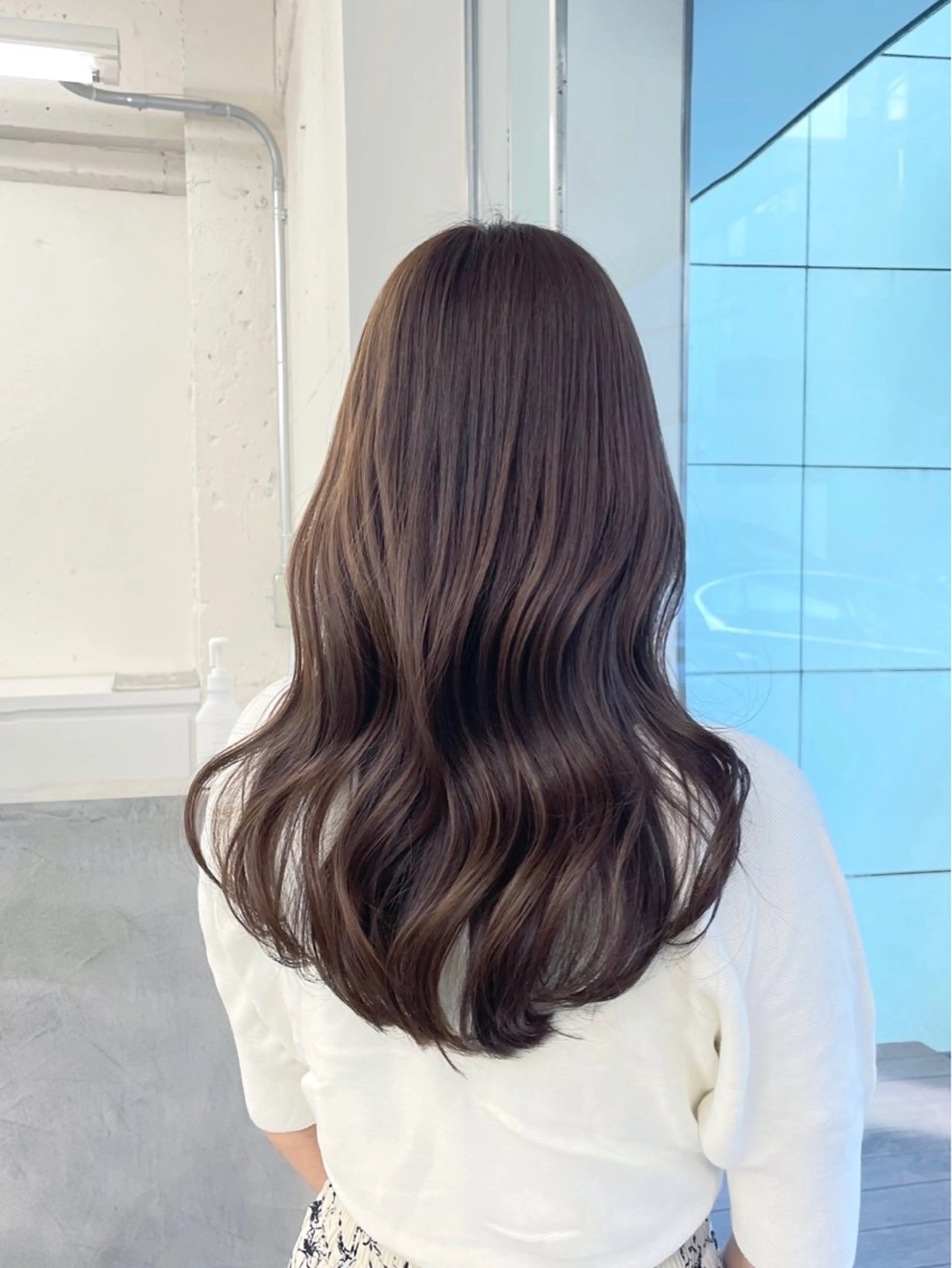 セミロング カラー ヘアカラー トリートメント 🦋韓国系指名No1 店長/圓山 祐也🦋のヘアスタイル