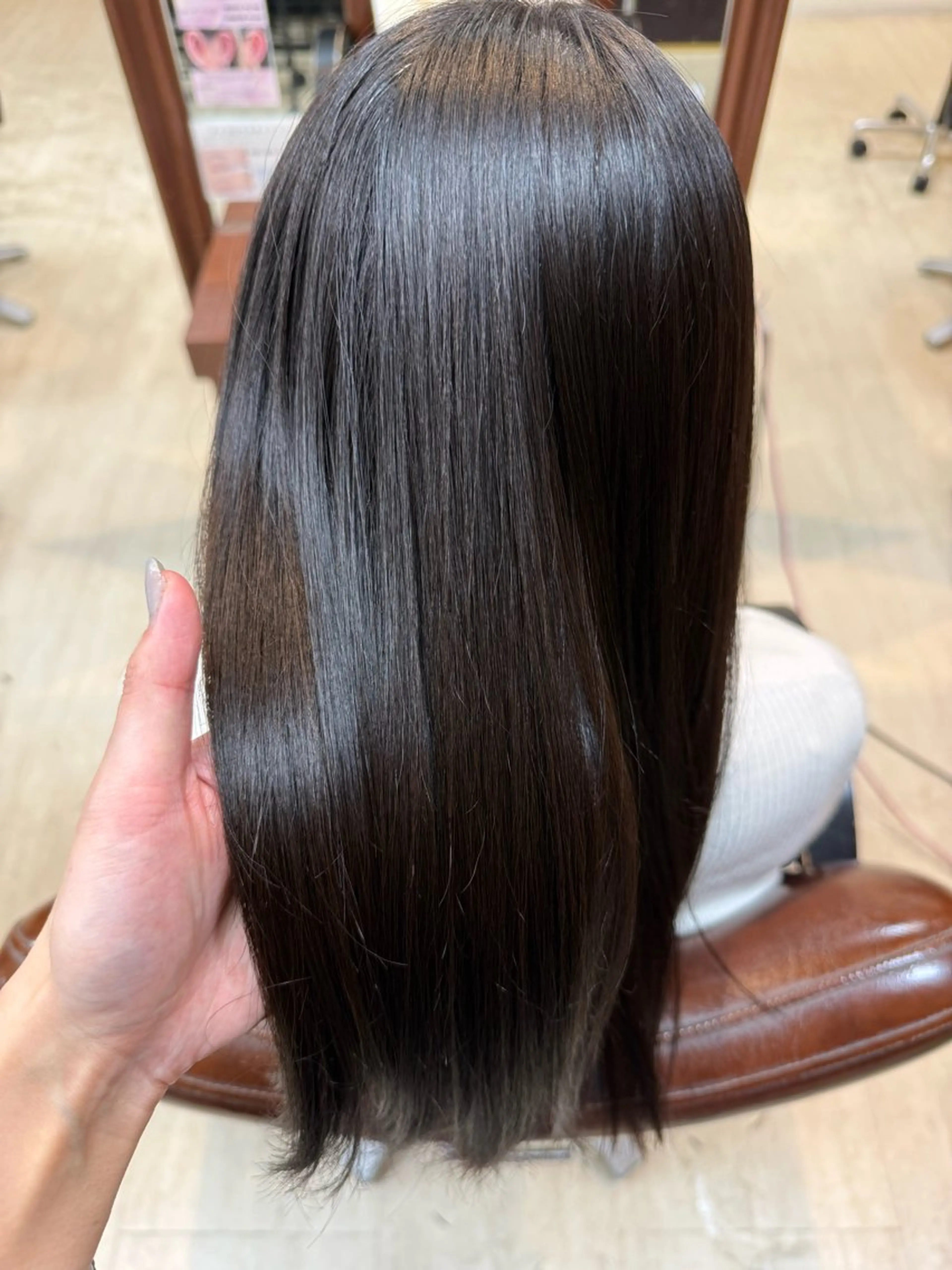 ロング カット 縮毛矯正 早﨑 映天のヘアスタイル