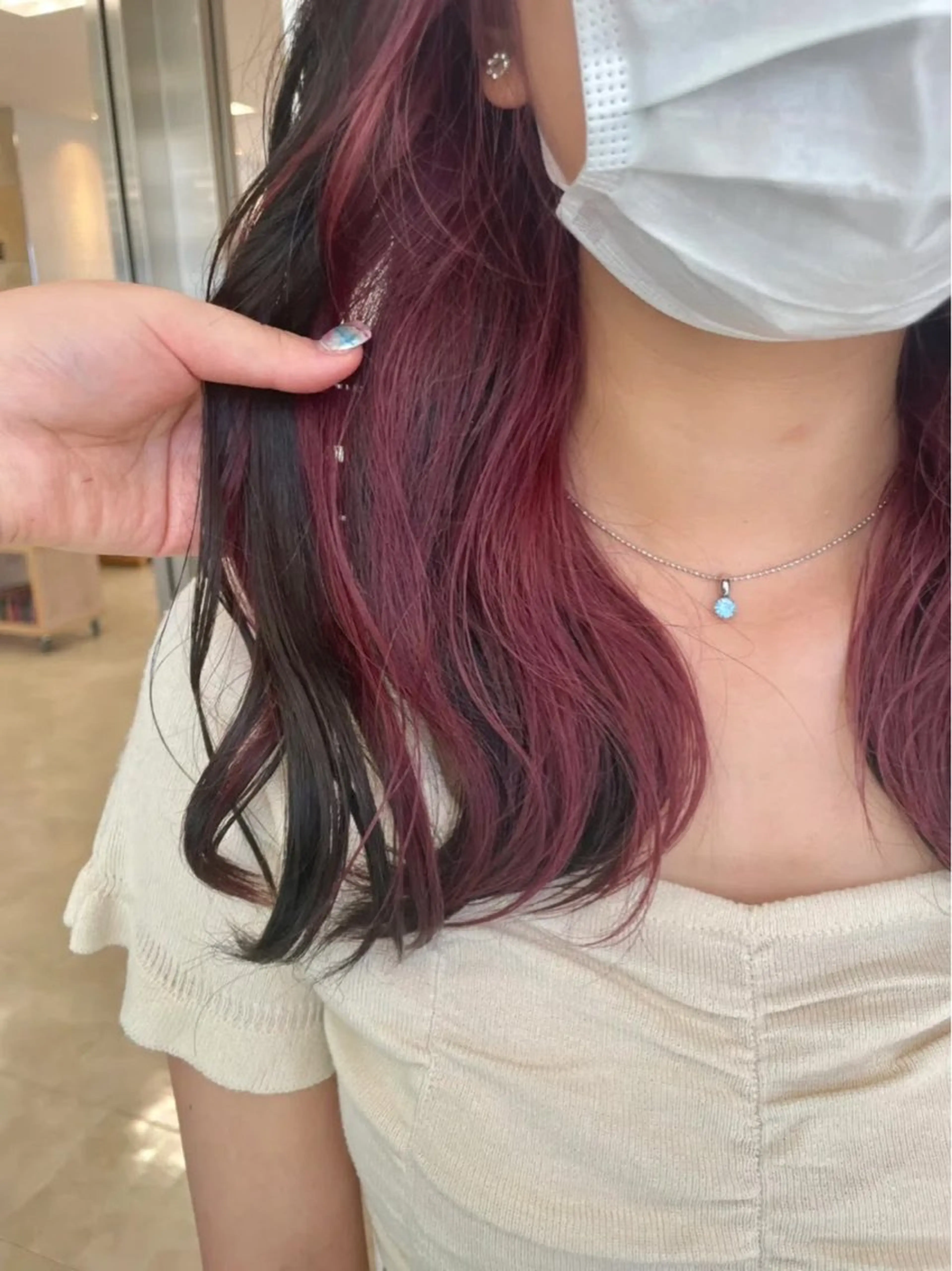 ロング カラー ヘアアレンジ インナーカラー 🍒KIKUCHI KANAE🍒のヘアスタイル