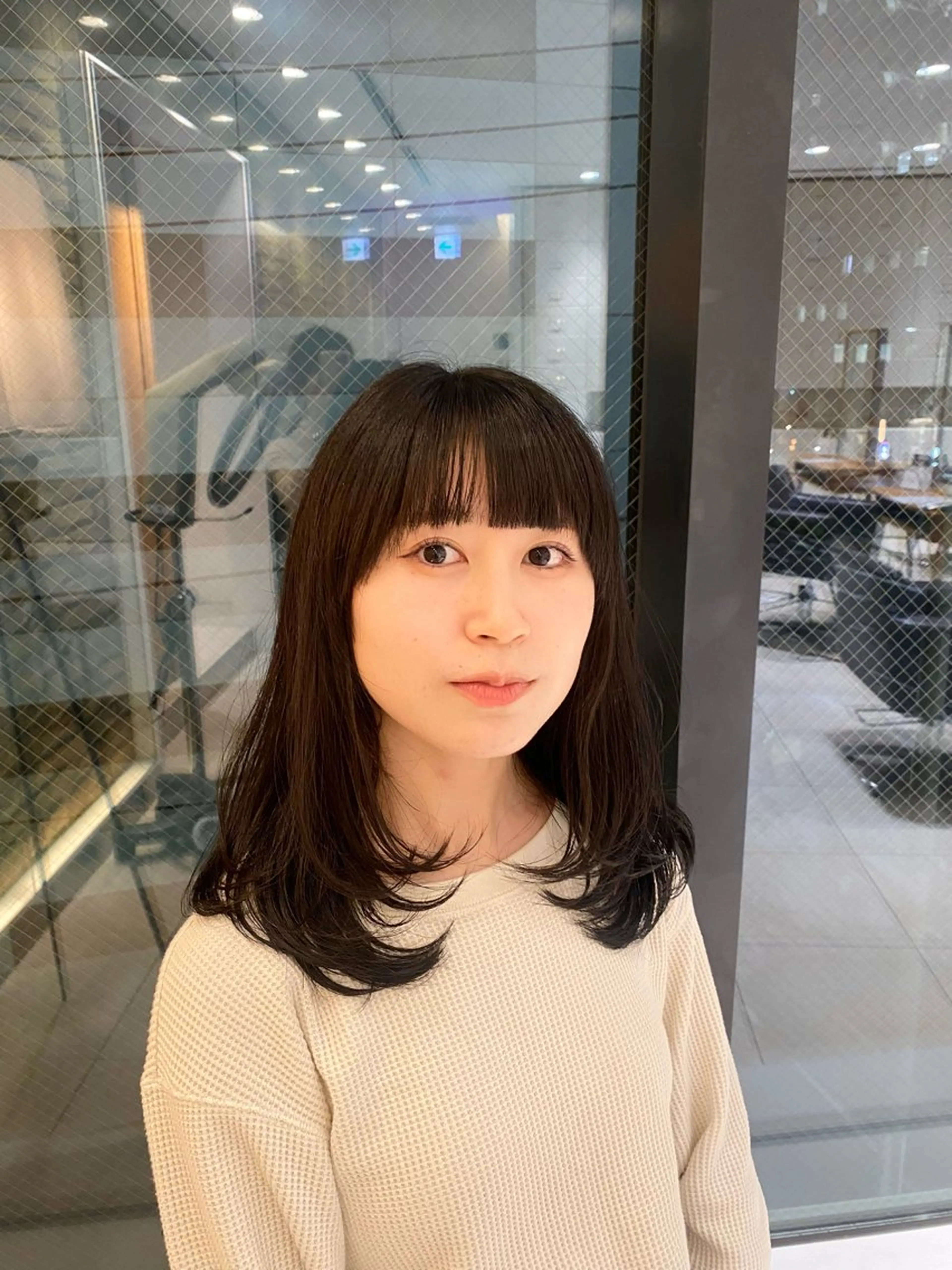 ミディアム レイヤーカット ローレイヤー カット 王道かわいい/ベー ジュカラー＊里々花＊のヘアスタイル