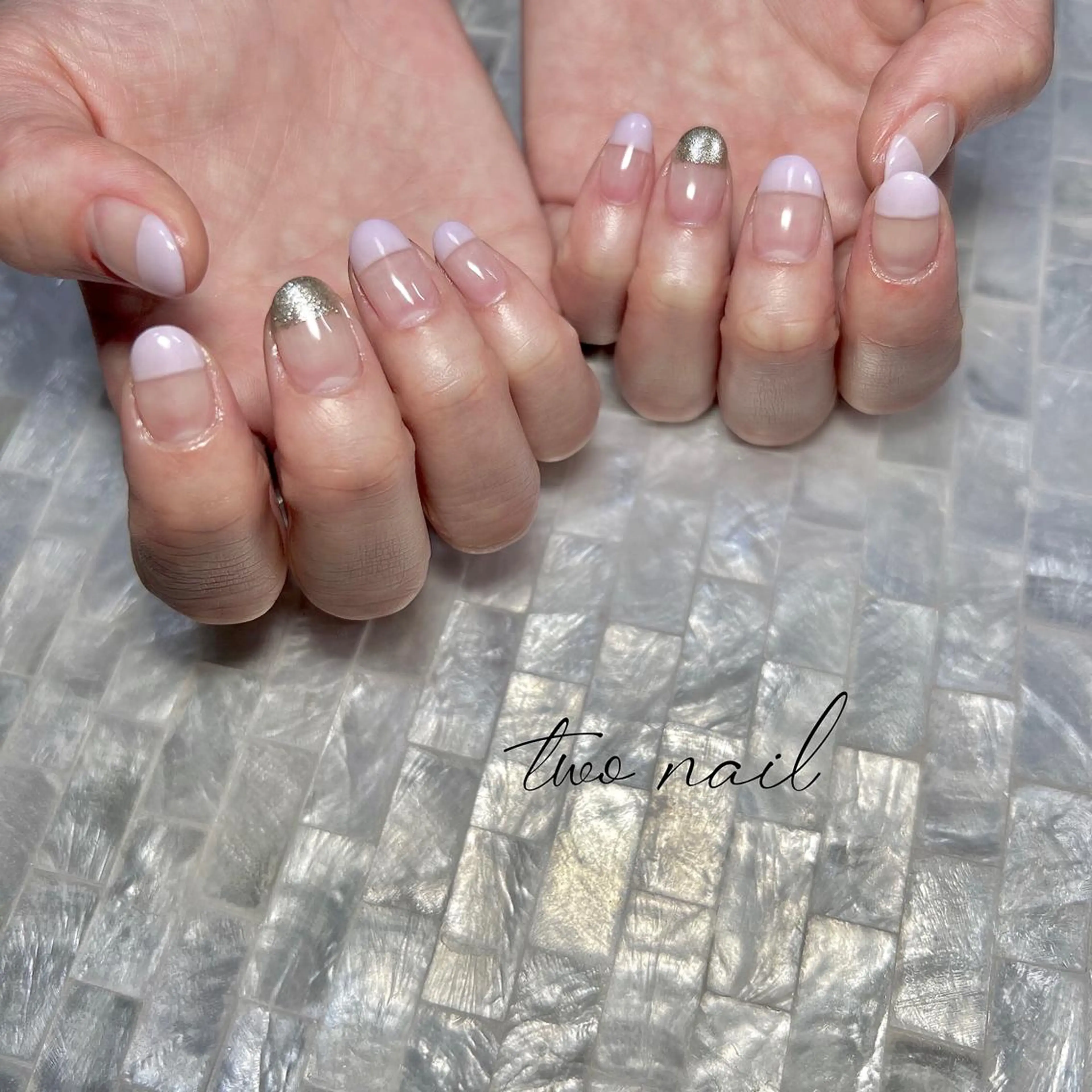 ネイル アートネイル フットネイル ハート ニュアンスネイル オフィスネイル two nailのネイルデザイン