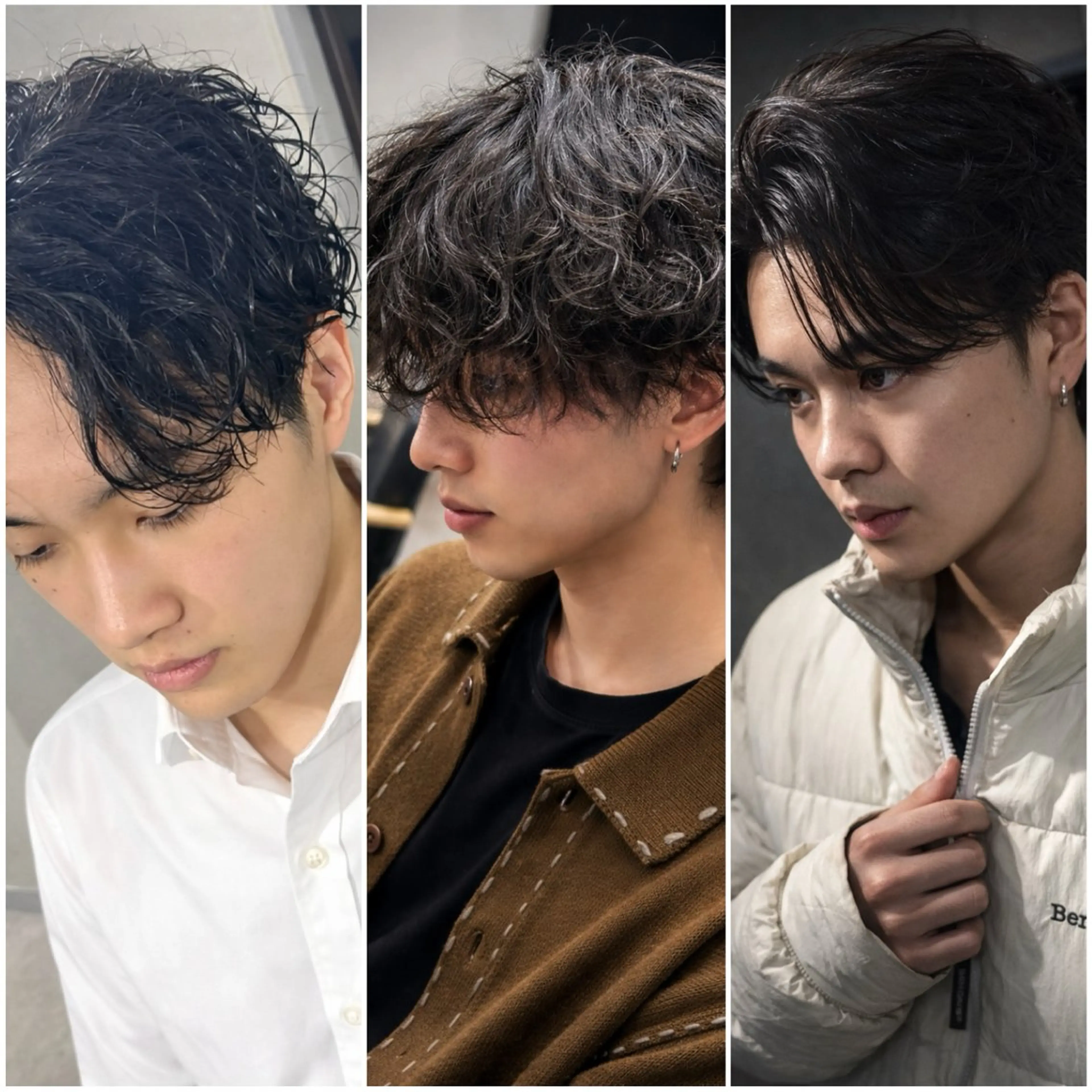 メンズ カット シャドウ/フェザー ニュアンスヘアメンズのヘアスタイル