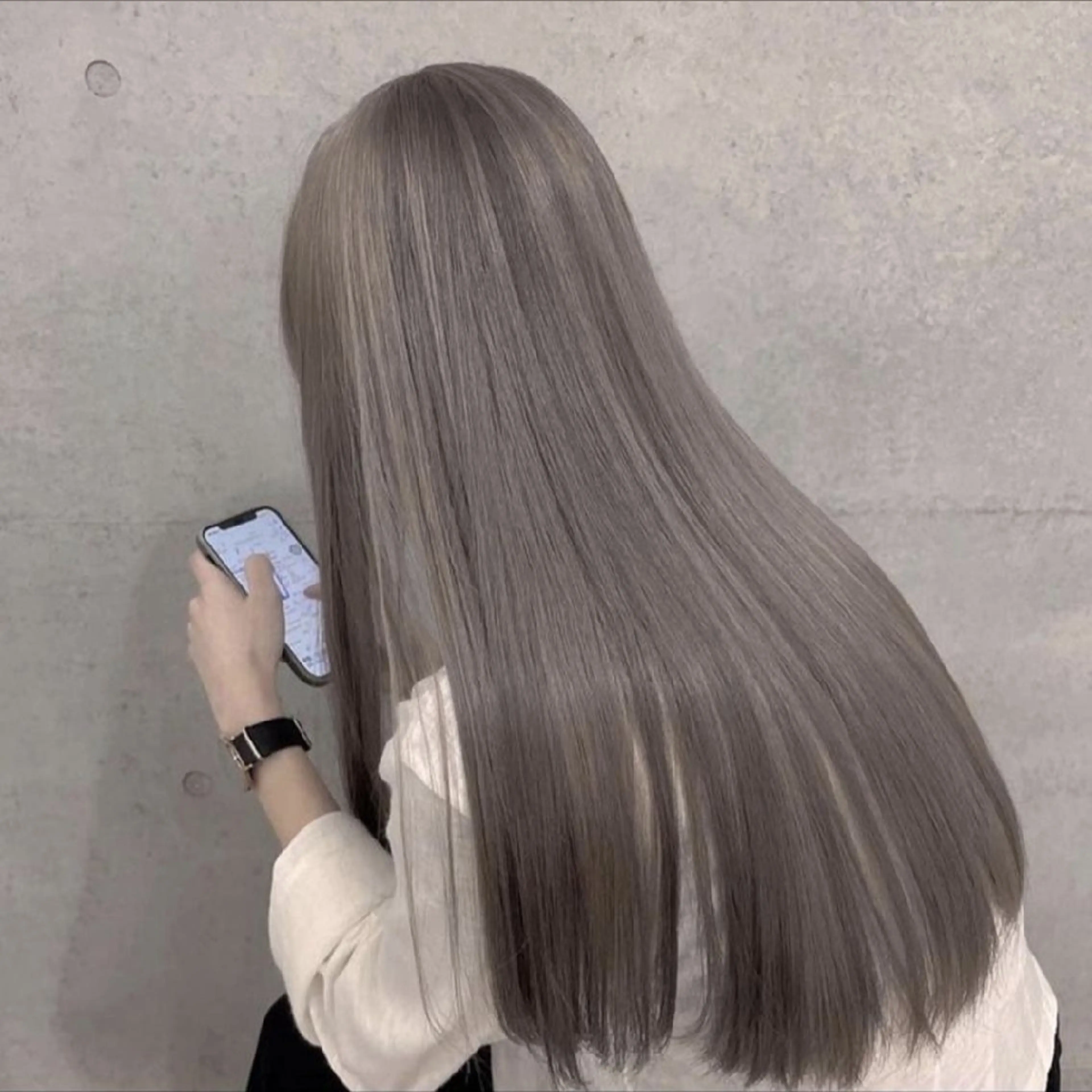 ロング 髪質改善 カット トリートメント ⭕️縮毛矯正×艶髪 /賀川サトシ⭕️のヘアスタイル