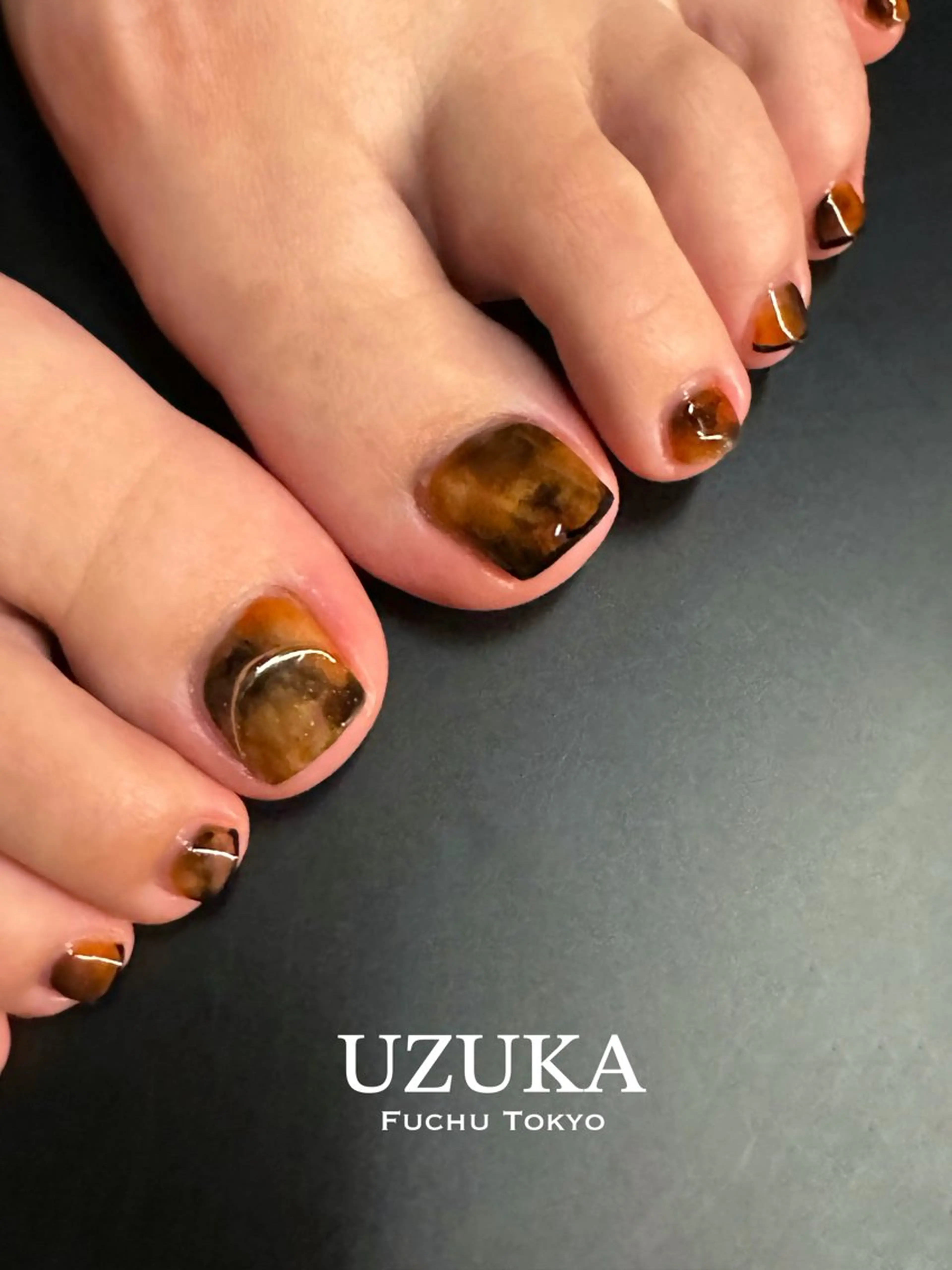 ネイル フットネイル フレンチネイル 【 enn 】 Uzuka Yukaのネイルデザイン