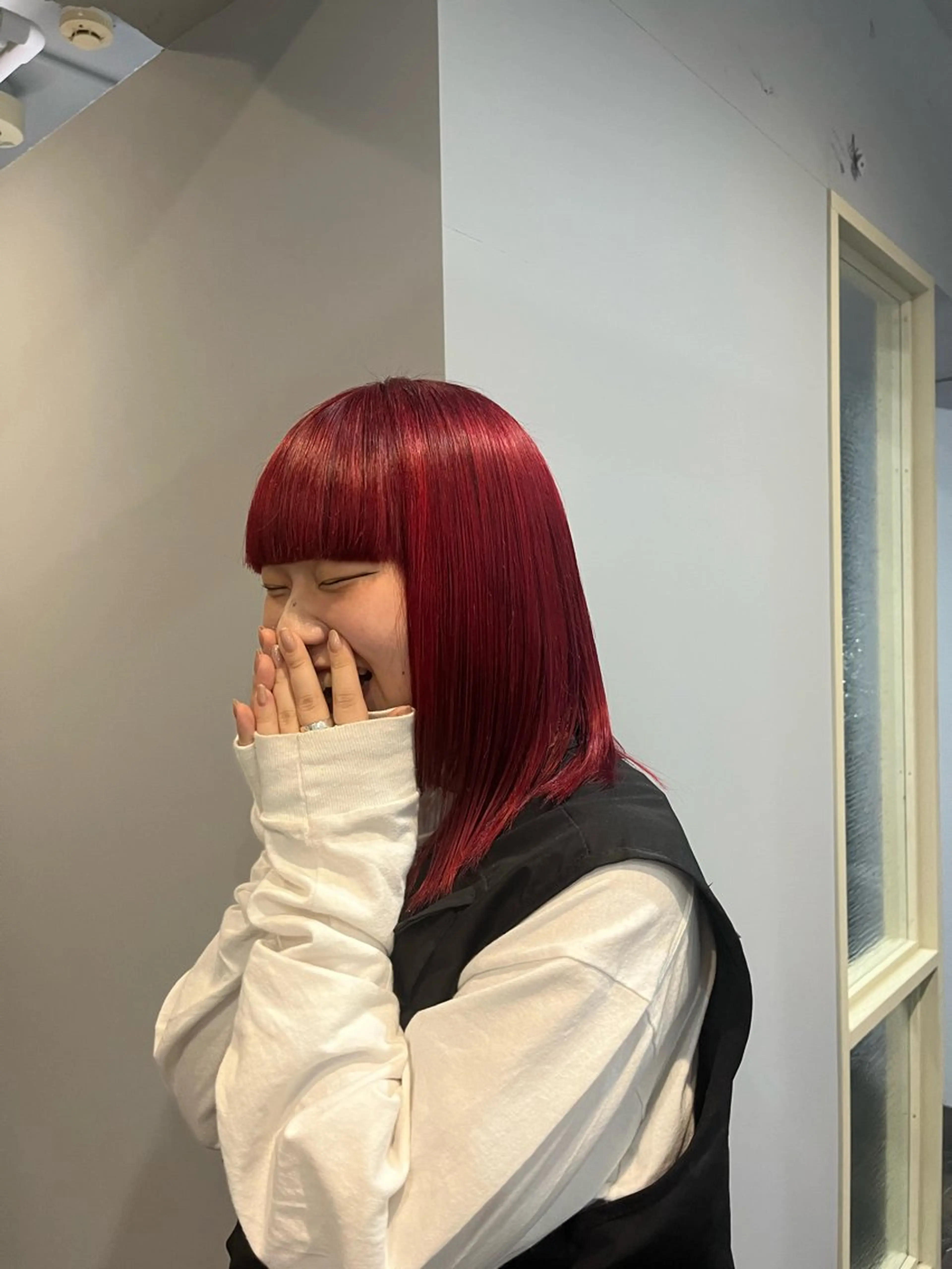 ミディアム 髪質改善/韓国ヘア/ 赤み消し/sahoのヘアスタイル