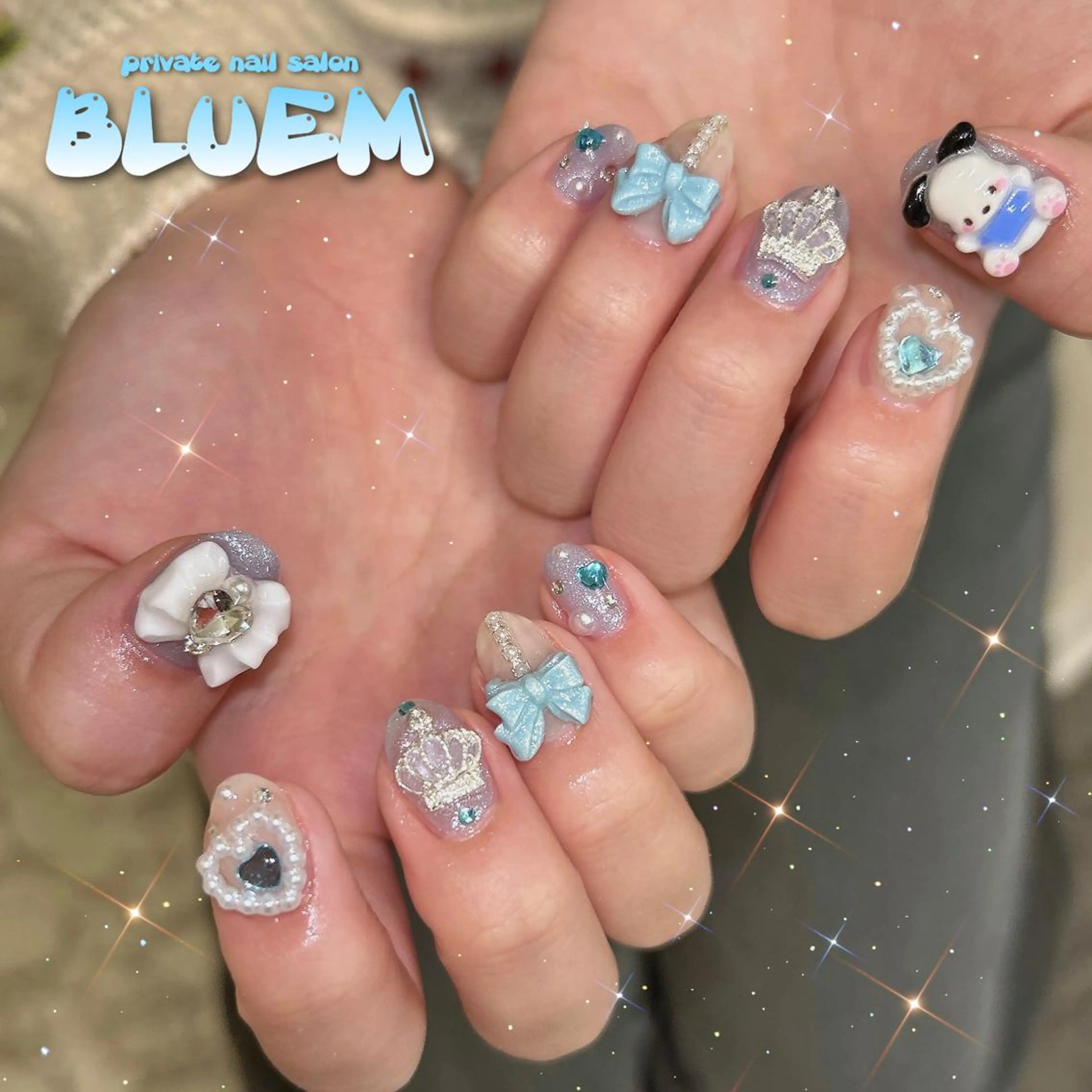 ネイル ハンドネイル BLUEM なな🐶のネイルデザイン