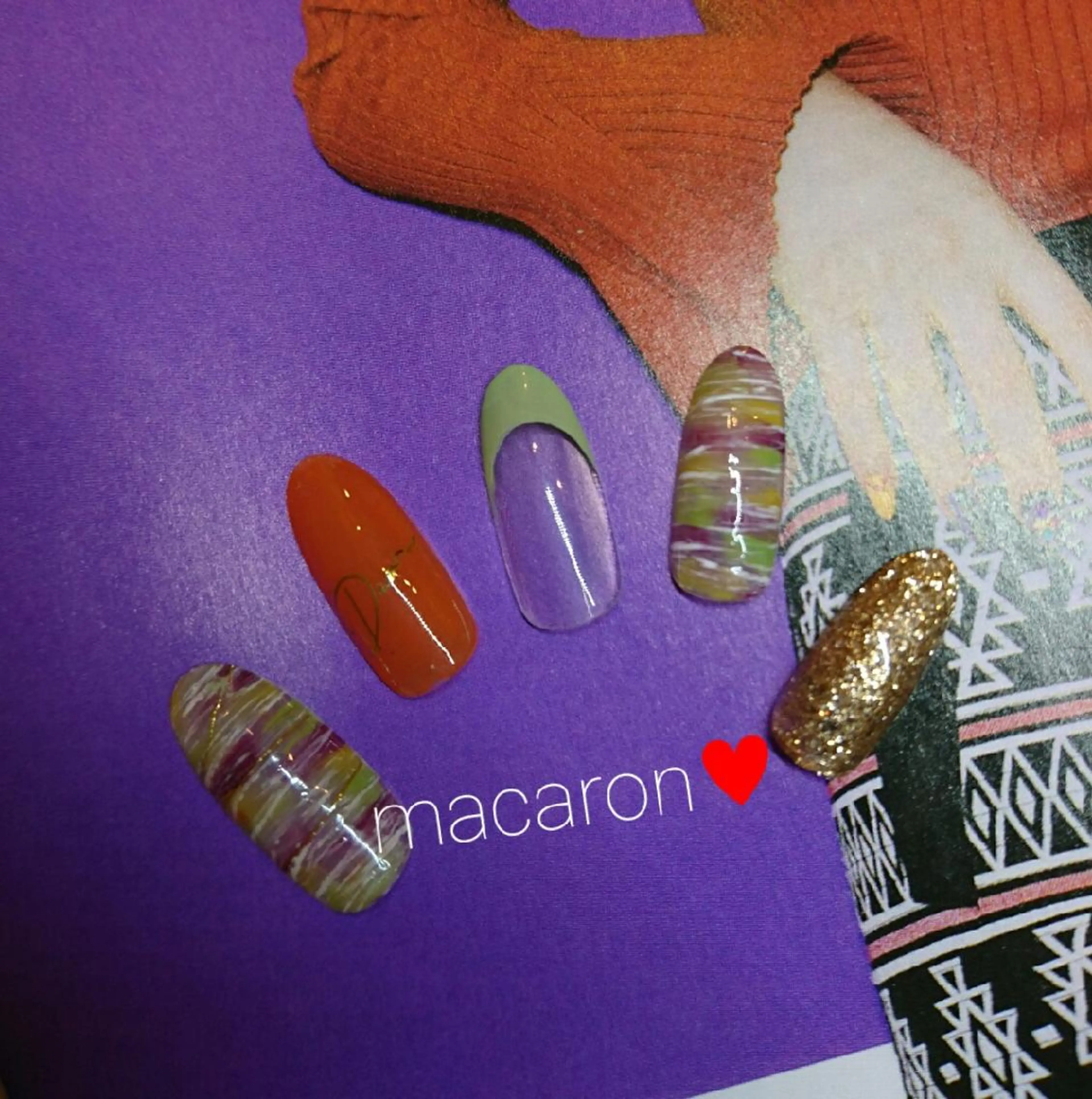 ネイル nail salon macaron のネイルデザイン