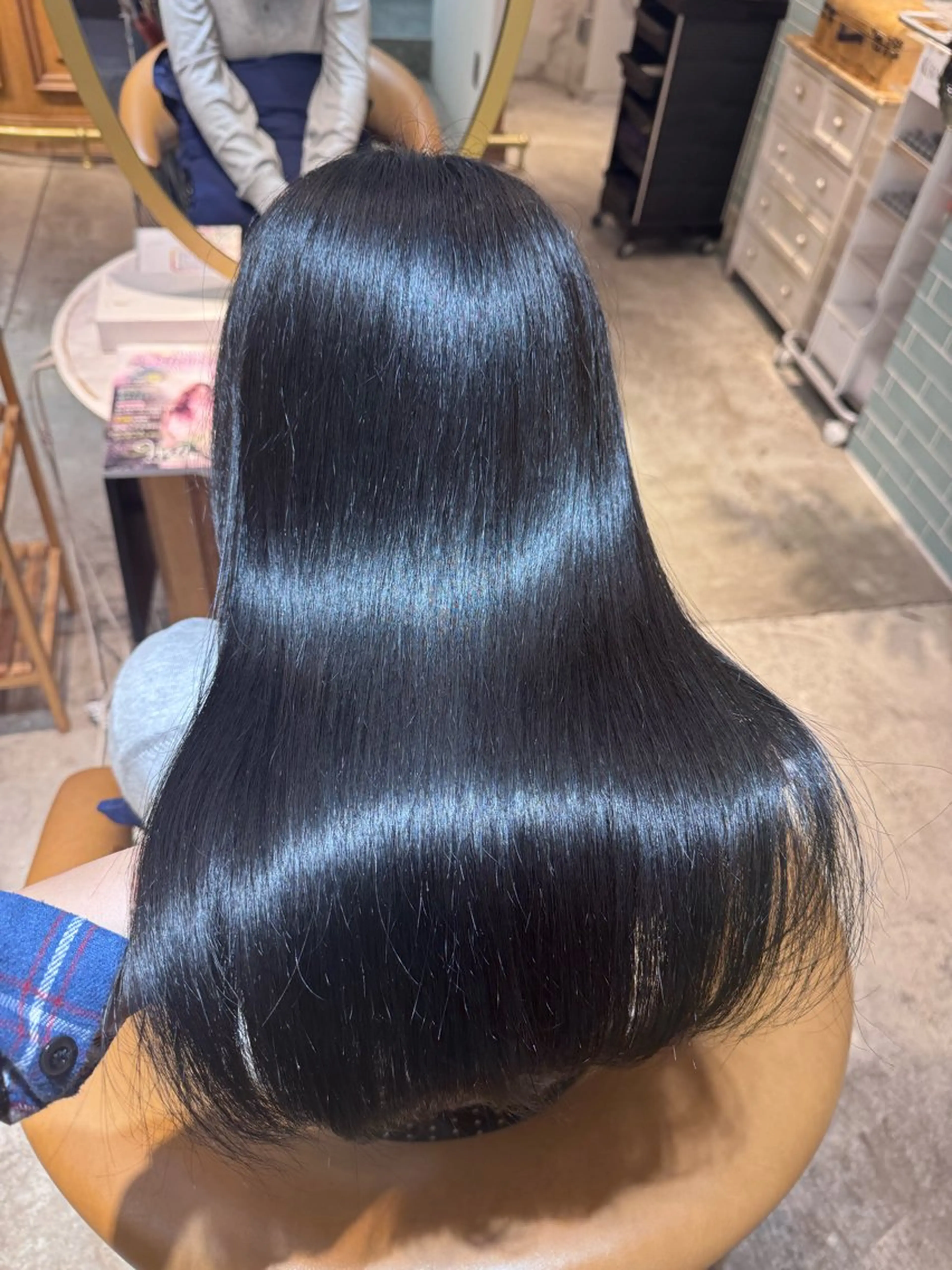 ロング カラー ヘアカラー トリートメント 艶カラー/高発色 /髪質改善/てぃあらのヘアスタイル