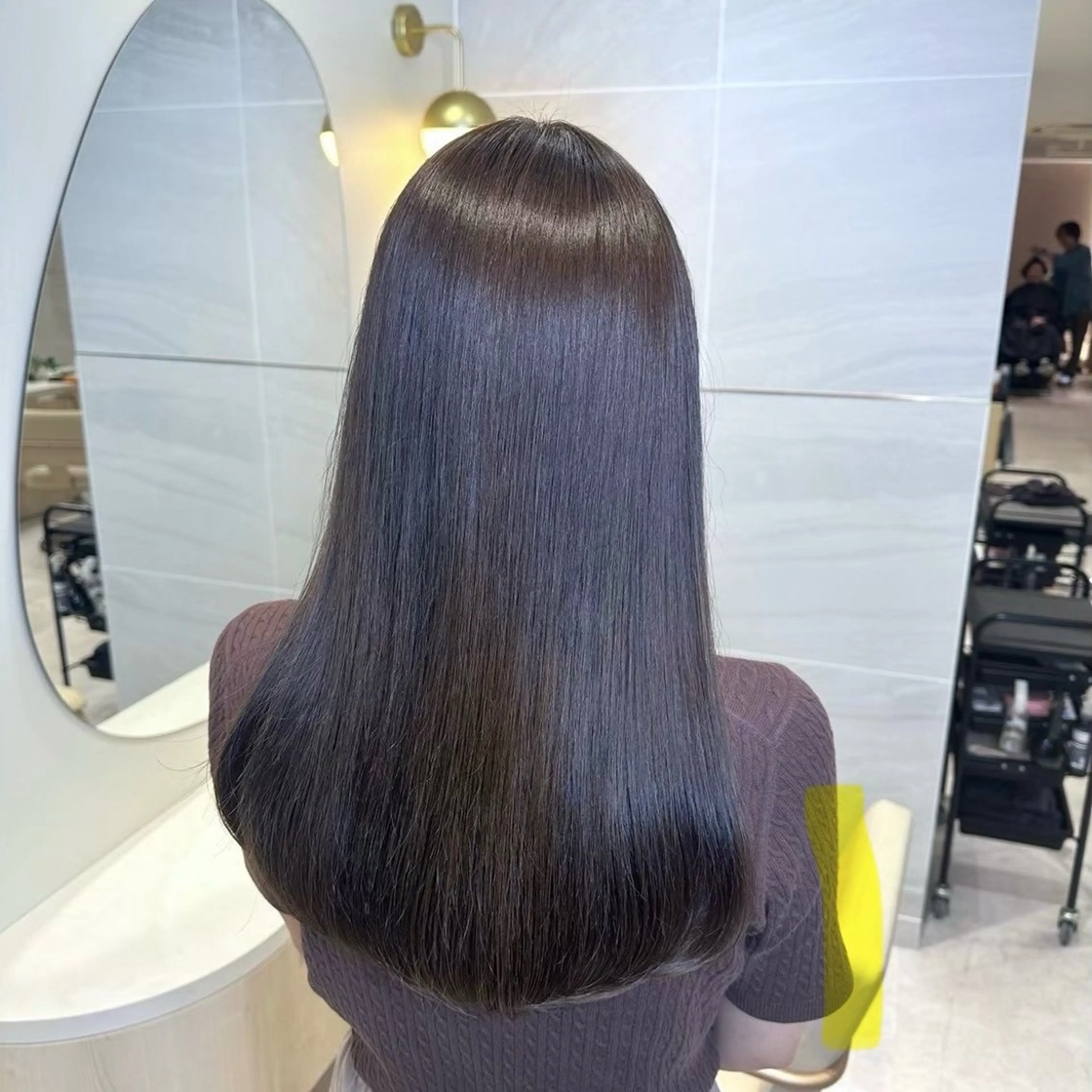 ロング 似合わせカット 小顔カット 縮毛矯正 1日1名様限定 予約可能のヘアスタイル